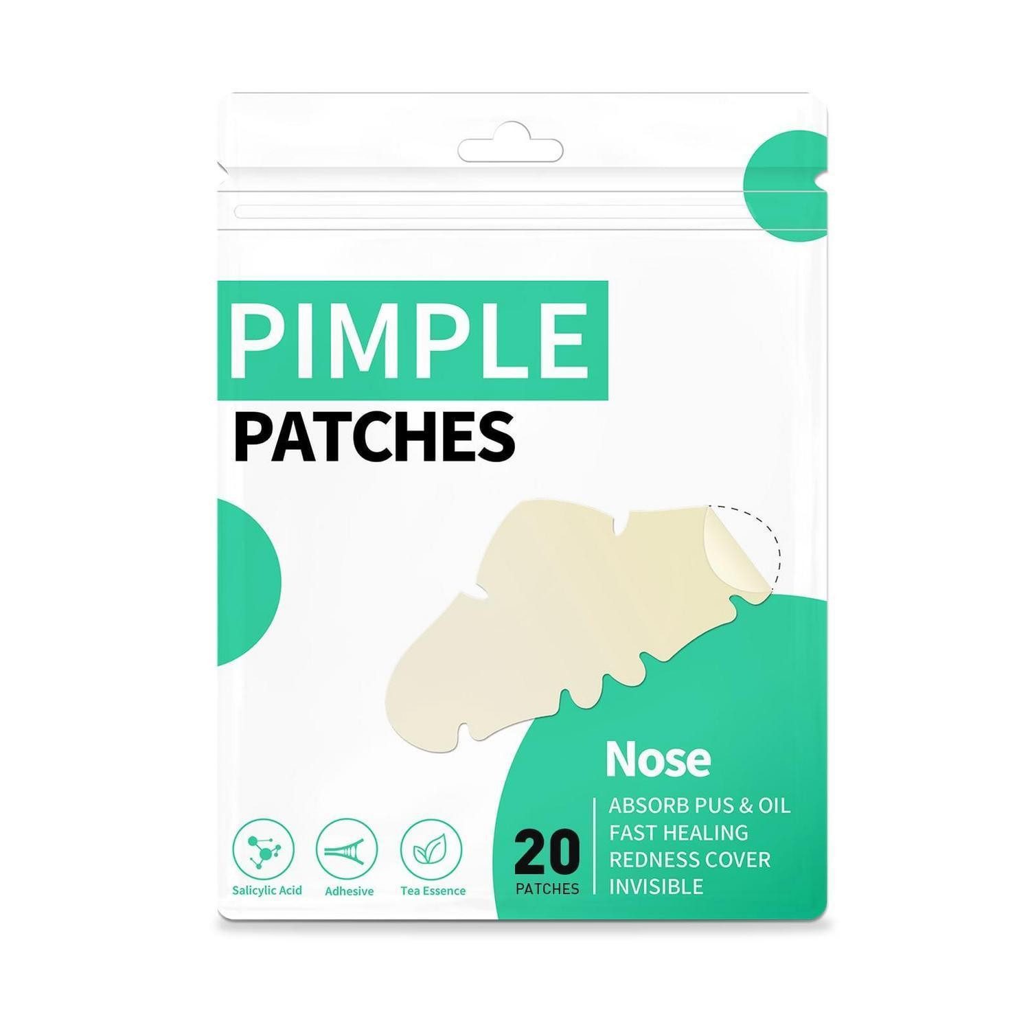 LuxusKollektion Anti-Pickel-Pflaster Pimple Patches Hydrokolloid Teebaumöl Akne Pflaster Nase 20 Stück
