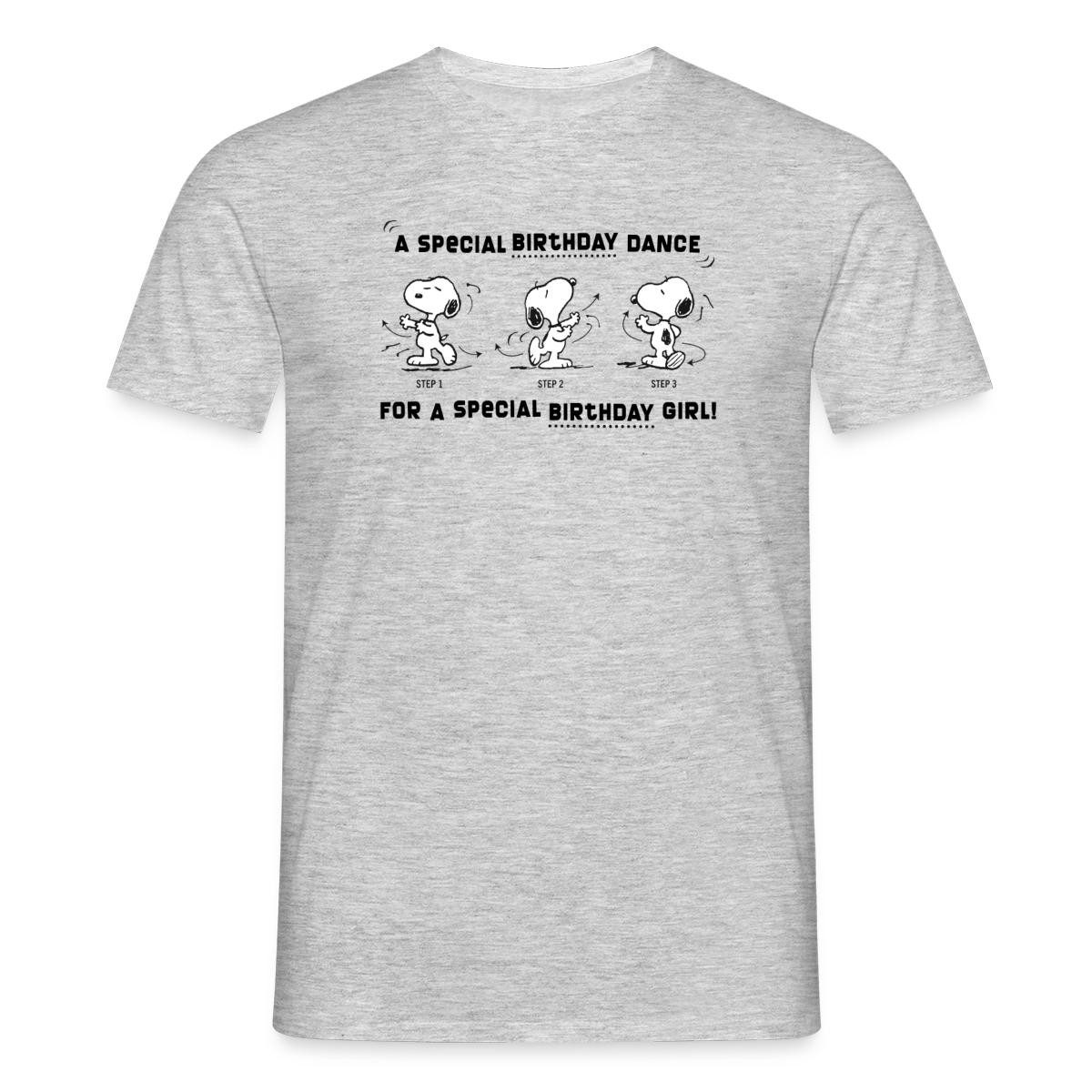 T-Shirt Peanuts Design Snoopy Geburtstagstanz Mädchen Männer T-Shirt
