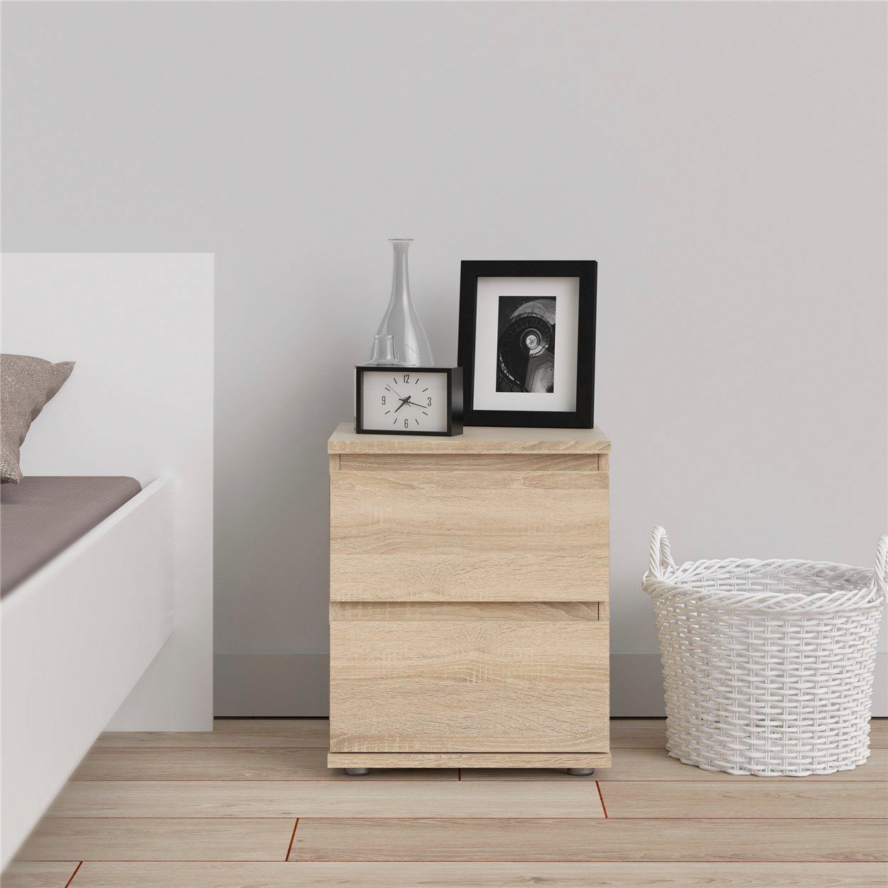 INOSIGN Nachtkommode Nova, Nachttisch, mit 2 Schubladen