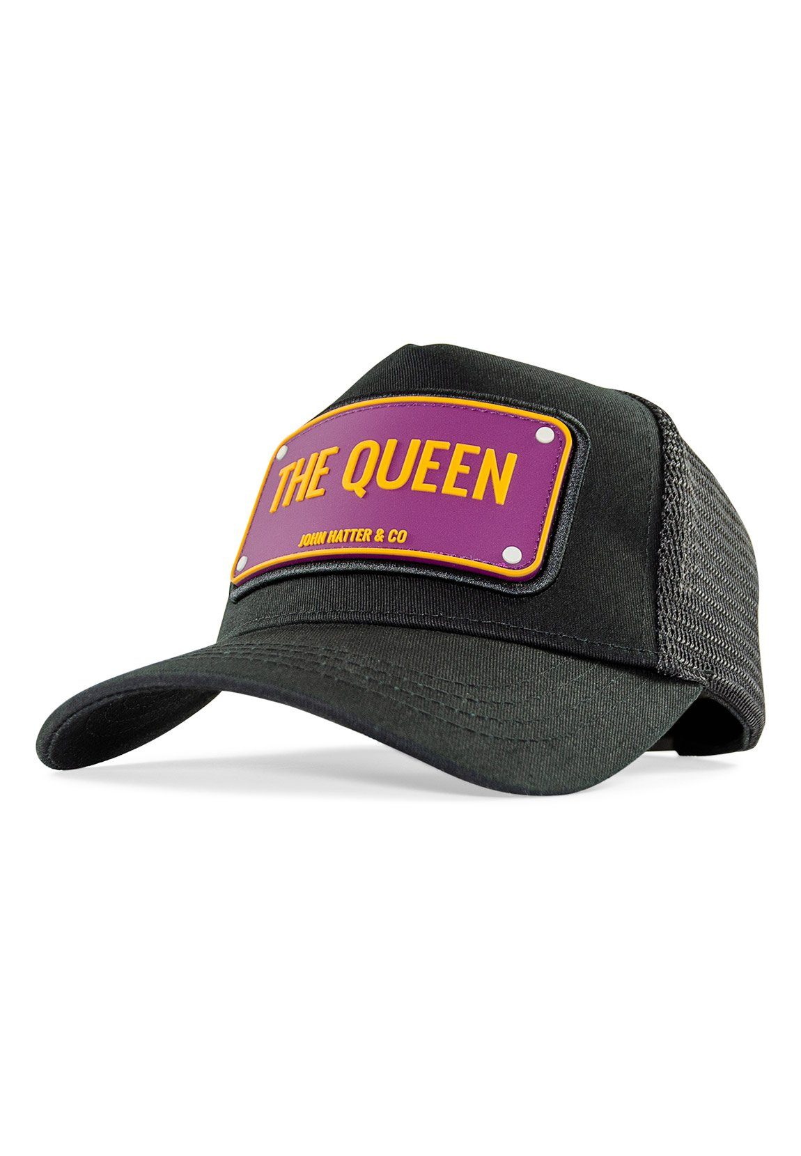 John Hatter & Co. Trucker Cap John Hatter & Co Trucker Cap THE QUEEN BLACK Rubber Schwarz