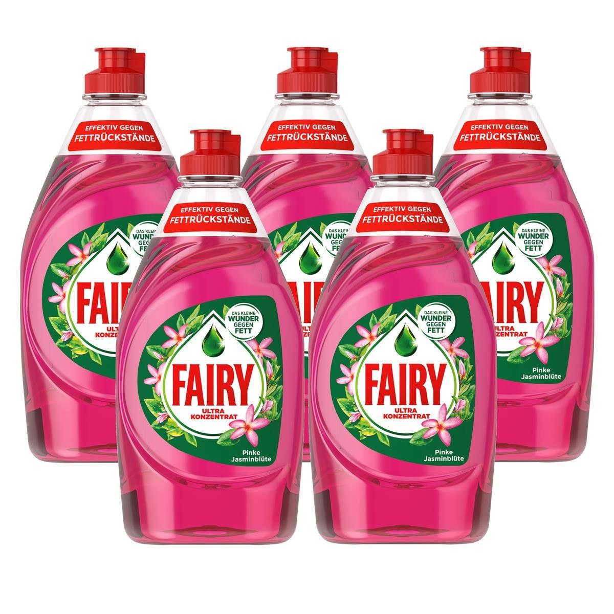 Fairy Fairy Spülmittel Ultra Konzentrat Pinke Jasminblüte 450ml gegen Fett (Geschirrspülmittel