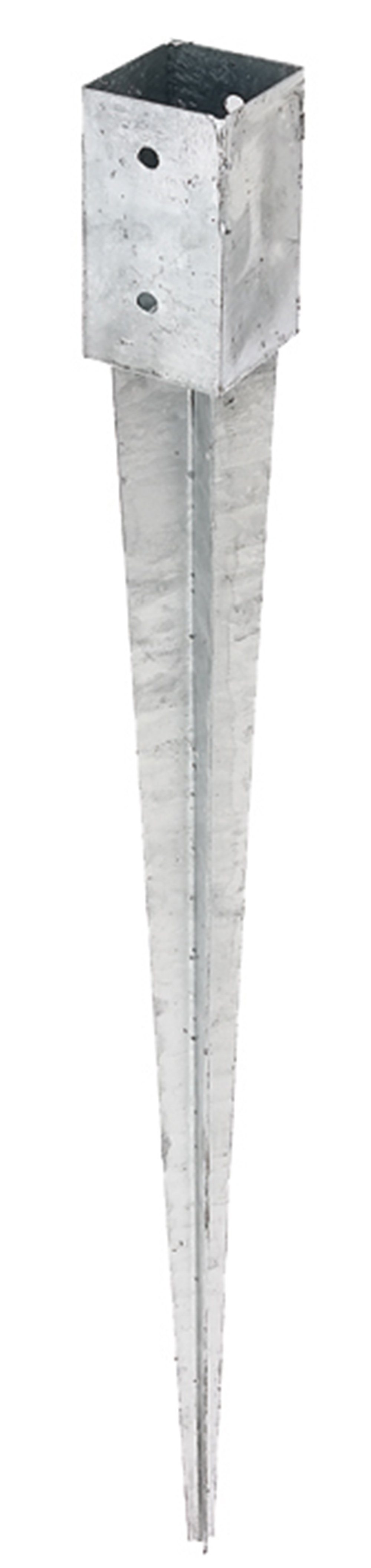 Einschlaghülse Bodenhülse Einschlagbodenhülse Alberts Pfostenträger 71x71x900mm