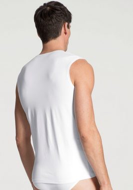 CALIDA Unterziehshirt Cotton Code City-Shirt, V-Neck, glatte Oberfläche, sportliches Shirt