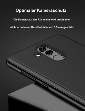 FITSU Handyhülle Spiegel Hülle für Huawei Mate 20 Lite Handytasche, Schlanke Klapphülle, elegantes Flipcase, Handyhülle mit Standfunktion