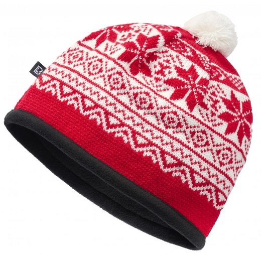 Brandit Bommelmütze »Snow Cap - red« (Packung) skandinavisches Design