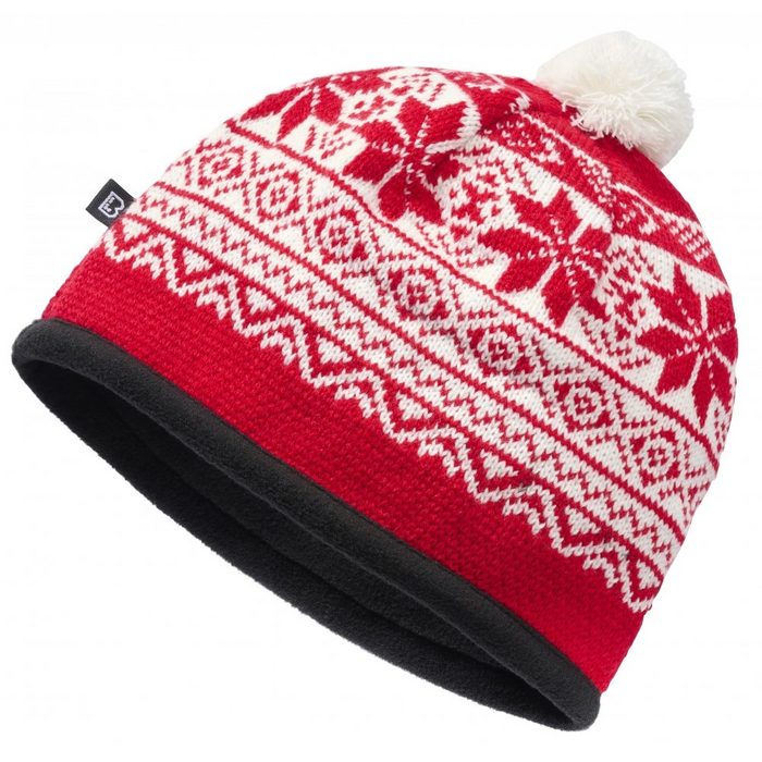 Brandit Bommelmütze Snow Cap - red (Packung) skandinavisches Design