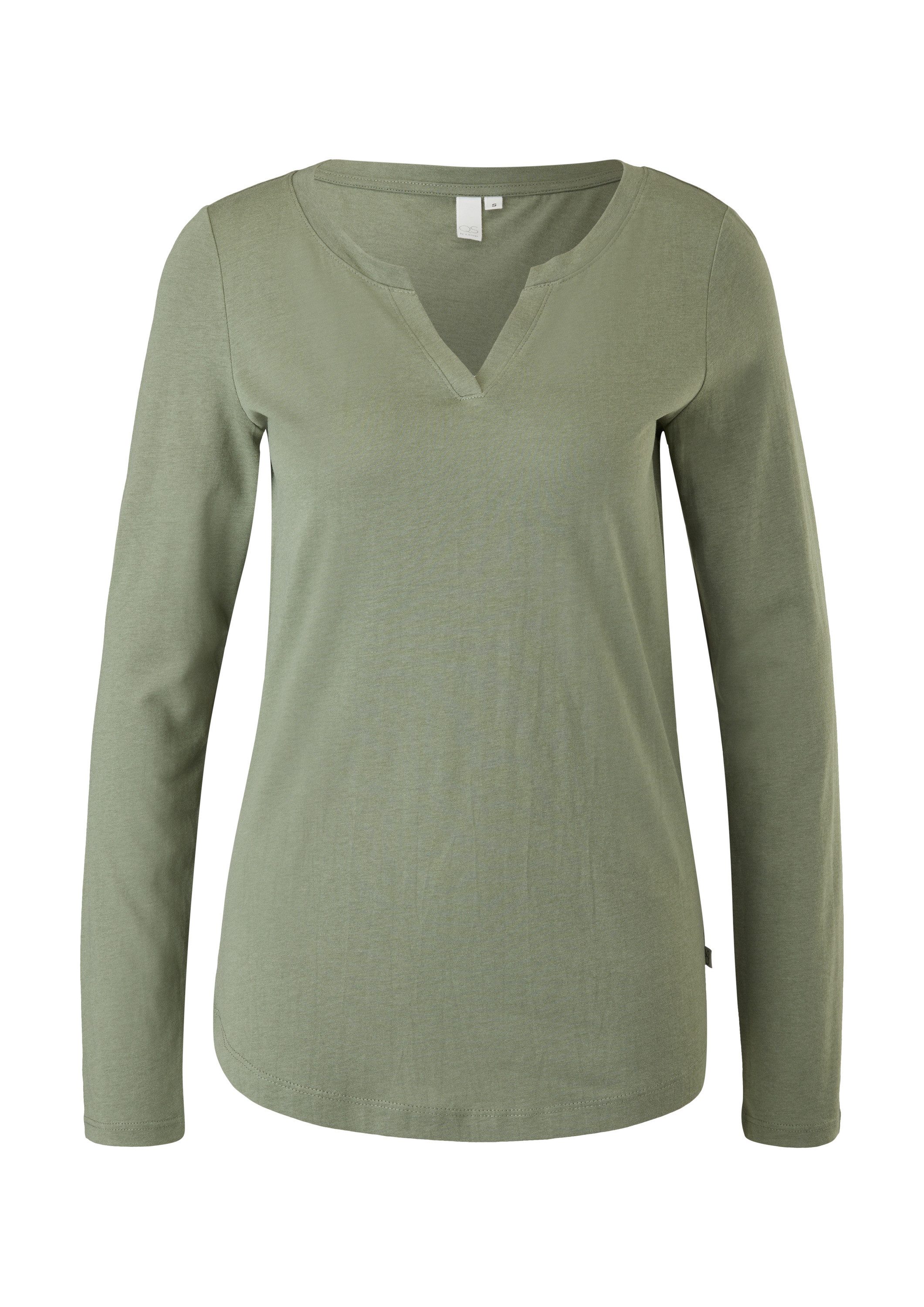 QS Langarmshirt T-Shirt Langarmshirt im cleanen günstig online kaufen