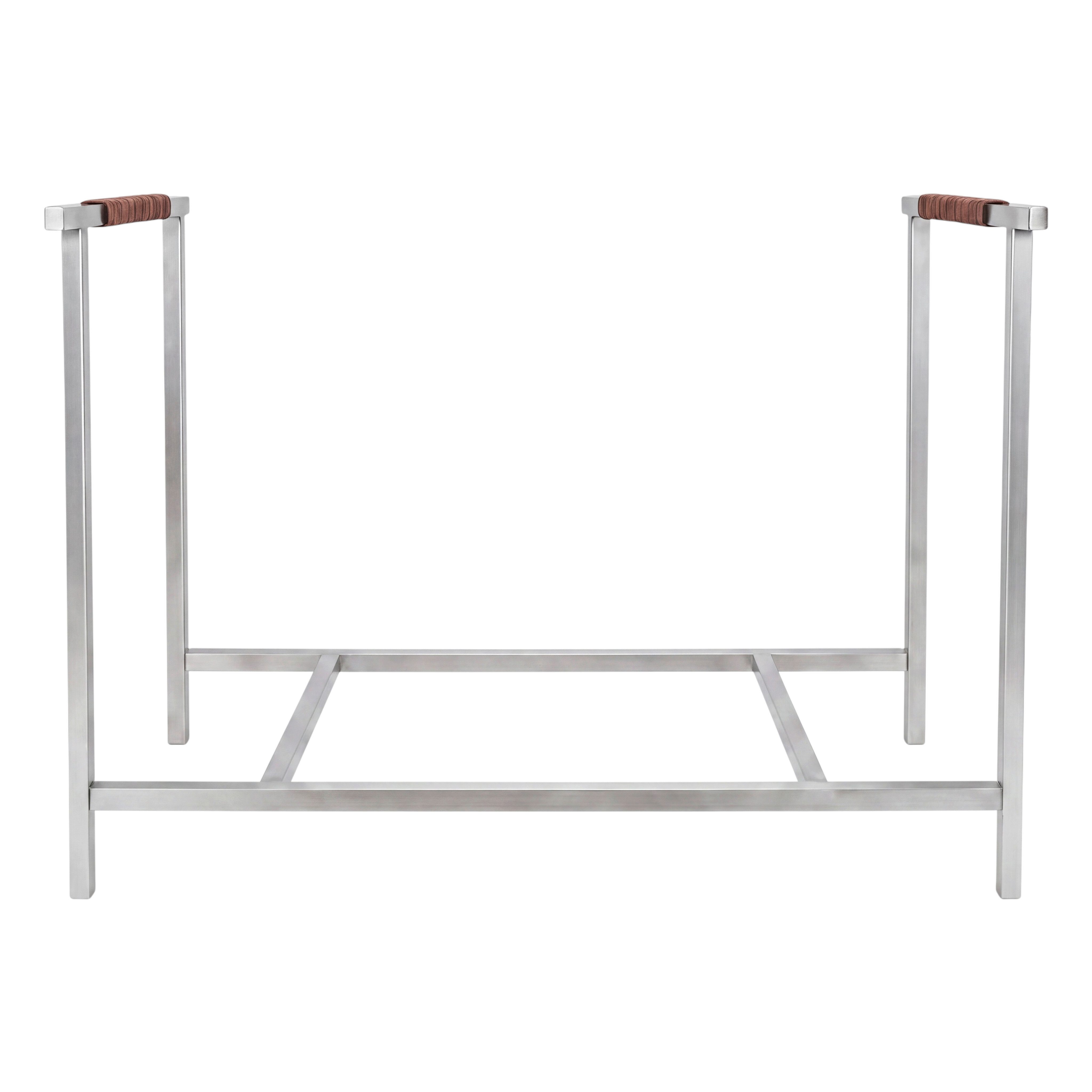 blomus Kaminholzregal -ASKA- Feuerholzregal, Kaminholzhalter, Holzständer: Modernes Design, BxTxH:46,5x25x40 cm, (1-St), skandinavisches Design, edle Details, zeitlose Ästhetik