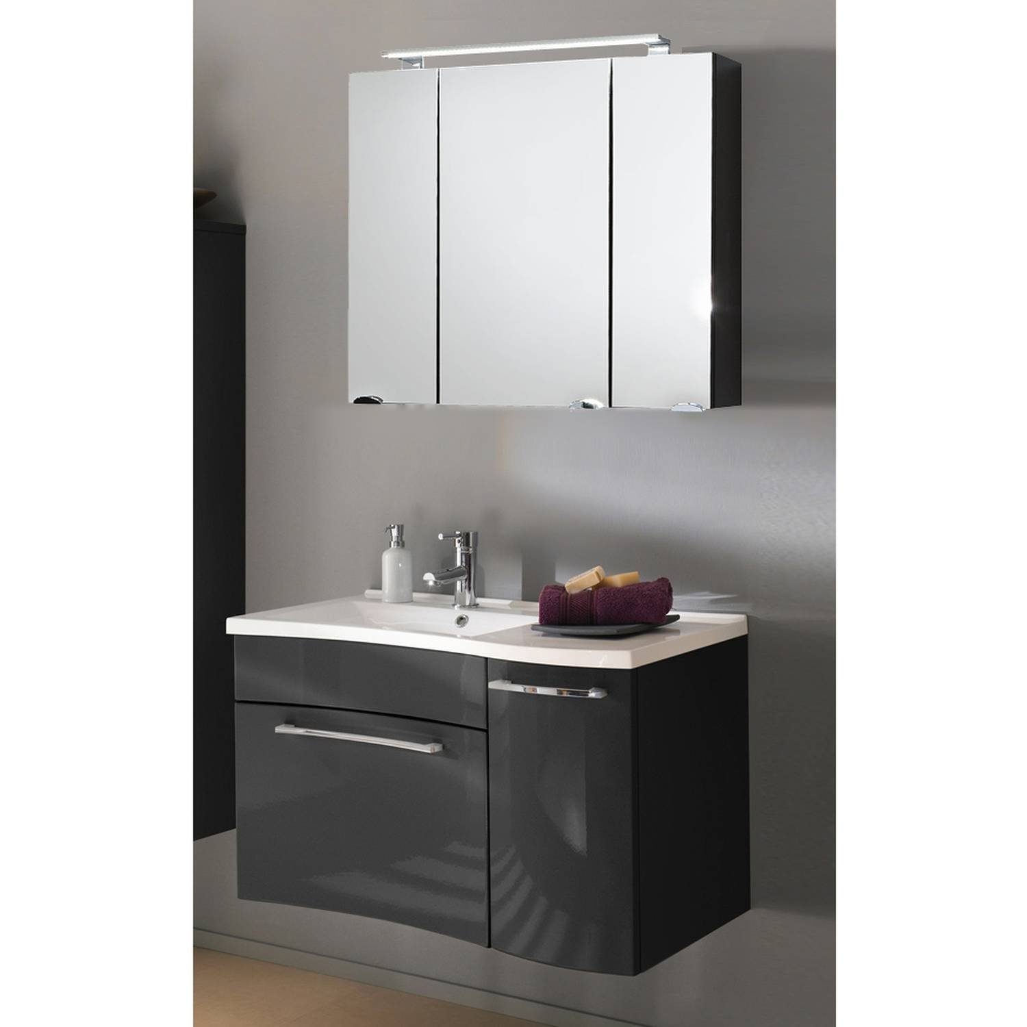 Lomadox Waschtisch »VANCUVER-02«, Badezimmer Waschtisch Set in