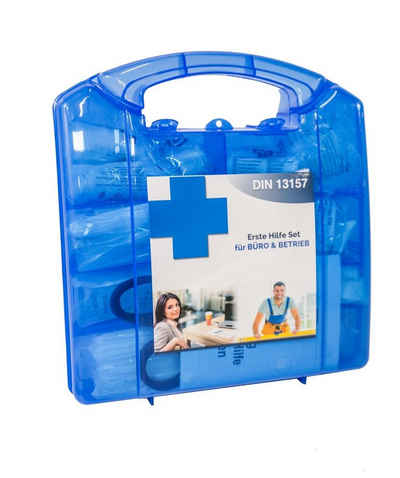 Steelboxx Arzttasche »Design Betriebs Verbandskasten Erste Hilfe Koffer« (Spar Set, 1-tlg), Der Erste Hilfe Koffer ist gefüllt mit der Erste Hilfe Ausstattung gemäß DIN 13 157