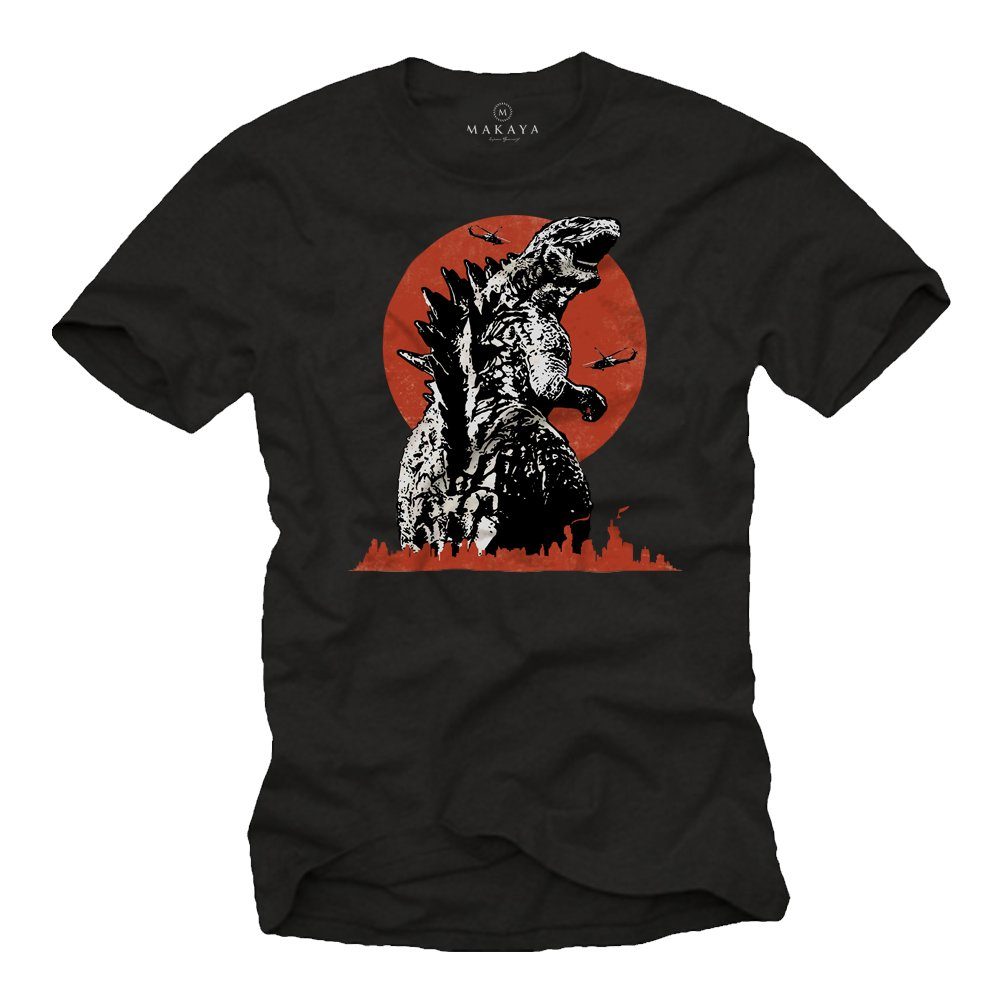 Print-Shirt Jungen King of Monster Print Aufdruck Coole Ausgefallene Motive Jungs