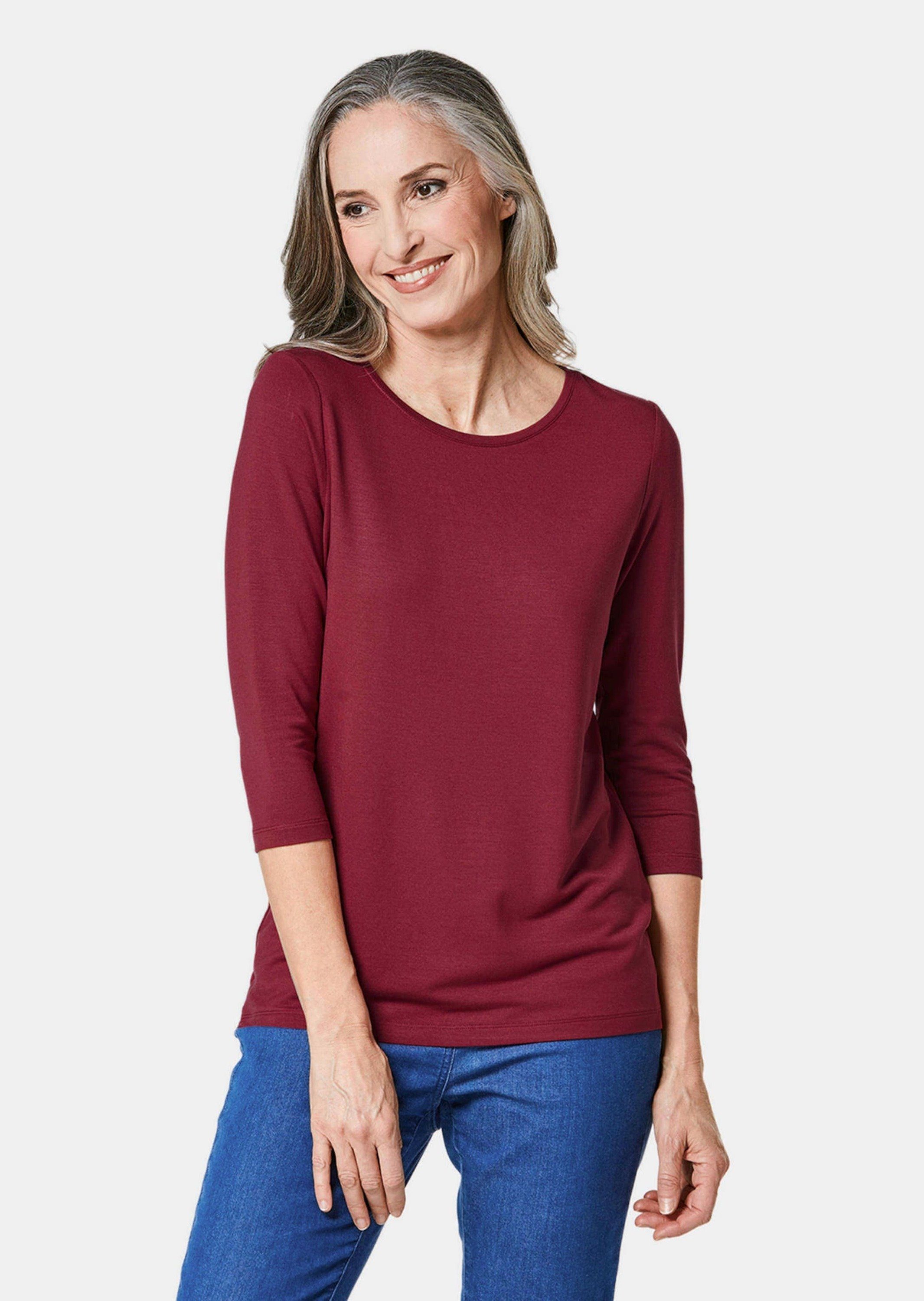 GOLDNER 3/4-Arm-Shirt Kombifreundliches Shirt mit ¾ günstig online kaufen