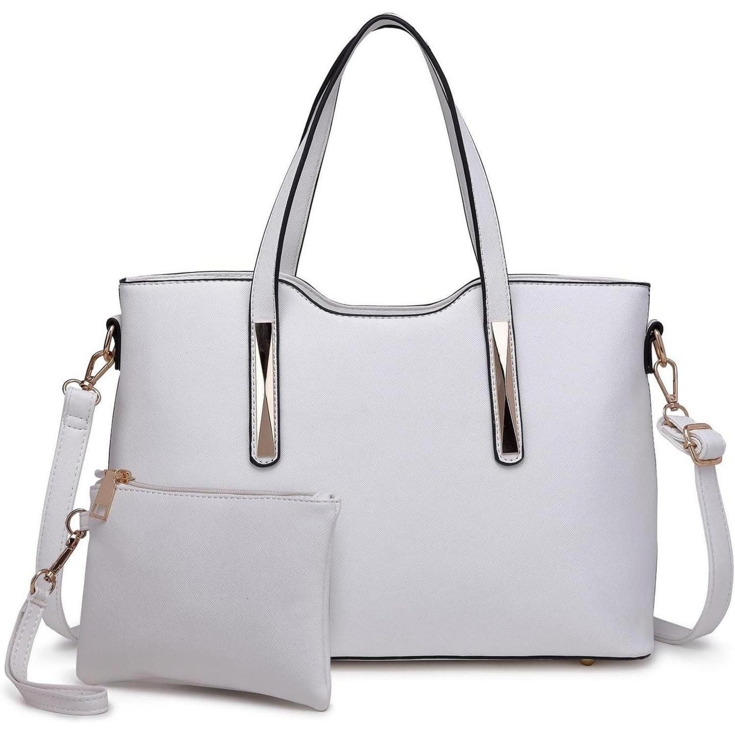 Shopper Damen Handtasche Shopper Mittelgroß PU-Leder Schultertaschen Set