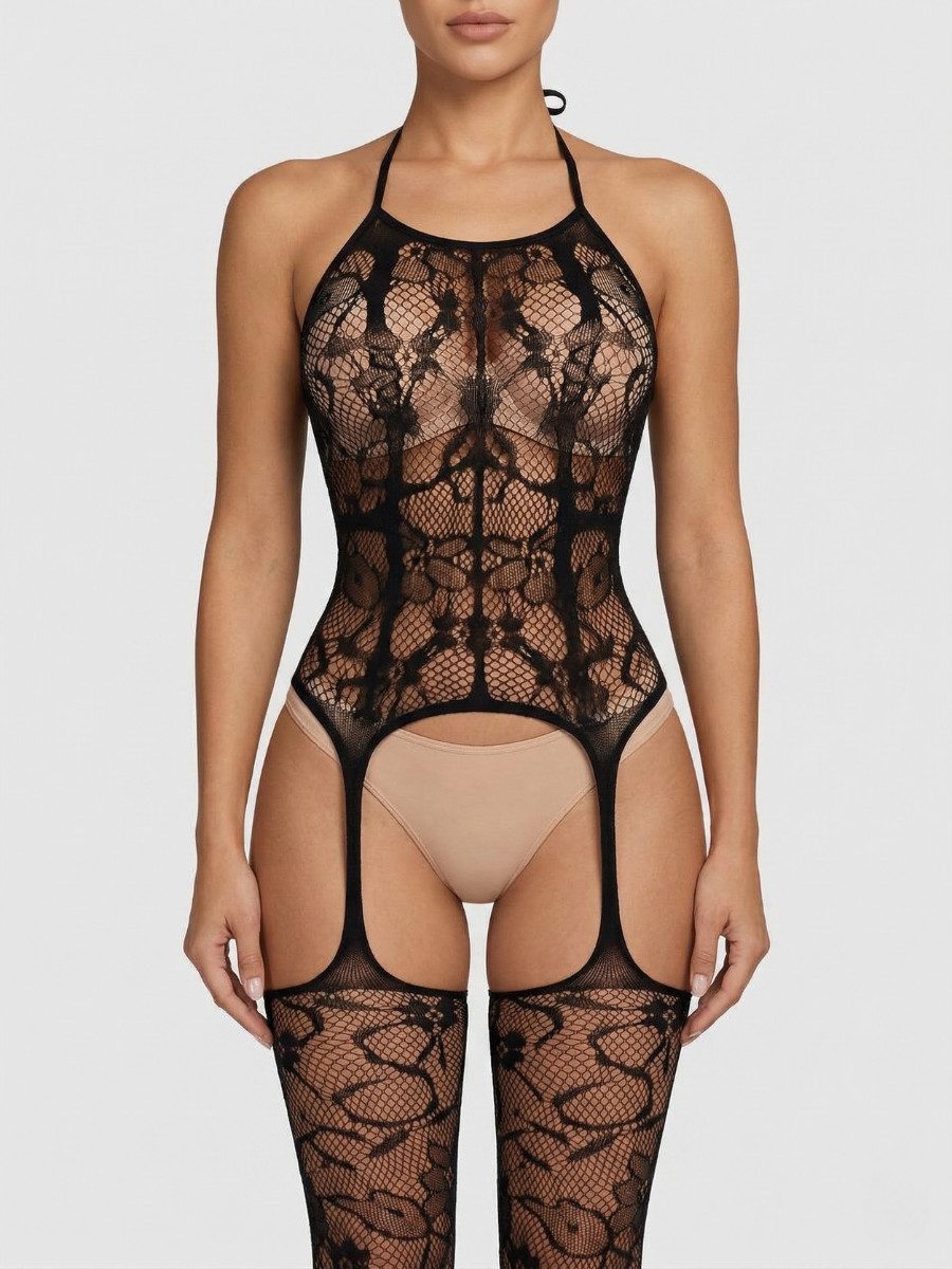 Bodystocking-Ouvert Bodystocking aus Netz – Modisches Design für Damen