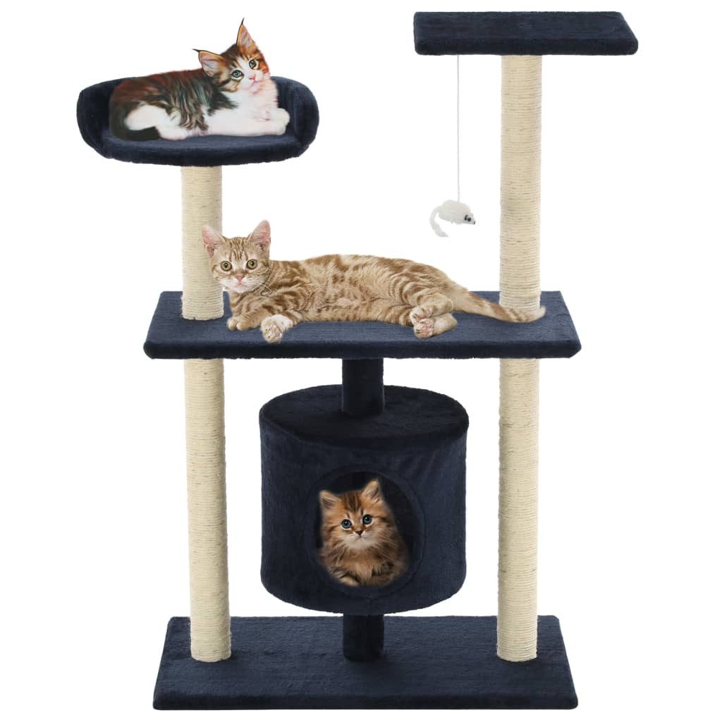 vidaXL Kratzbaum 95 cm Katzen-Kratzbaum aus Polyester 30x25x25 cm für Spiel und Entspan