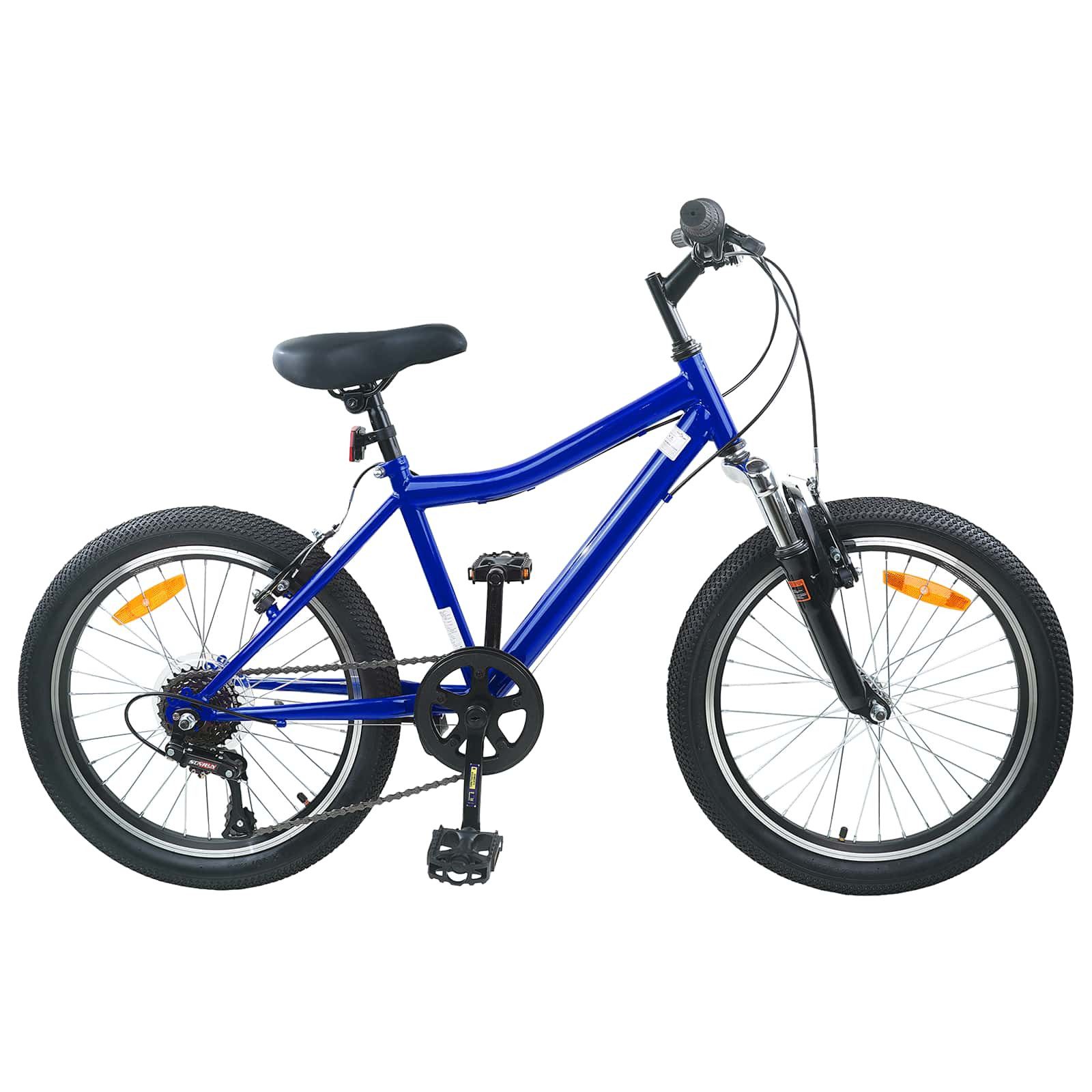 vidaXL Kinderfahrrad 158 x 53 x 100 cm Kinderfahrrad 24 Zoll 6-Speed für 8-12 Jahre alt Dun
