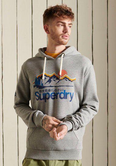 grey Kapuzensweatshirt HOOD Superdry GREAT CL OUTDOORS grit