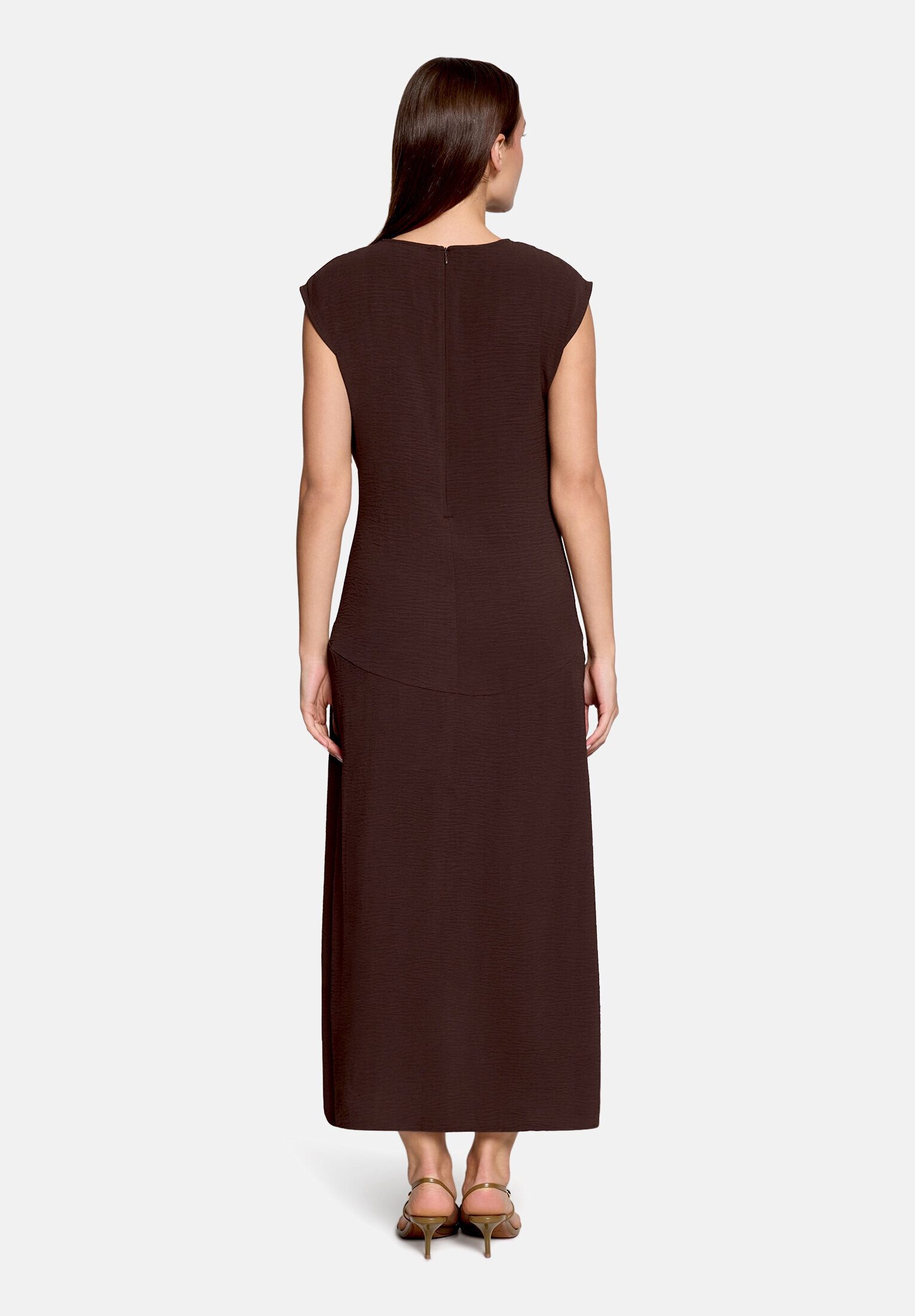 Cartoon Midikleid Damen mit Raffung