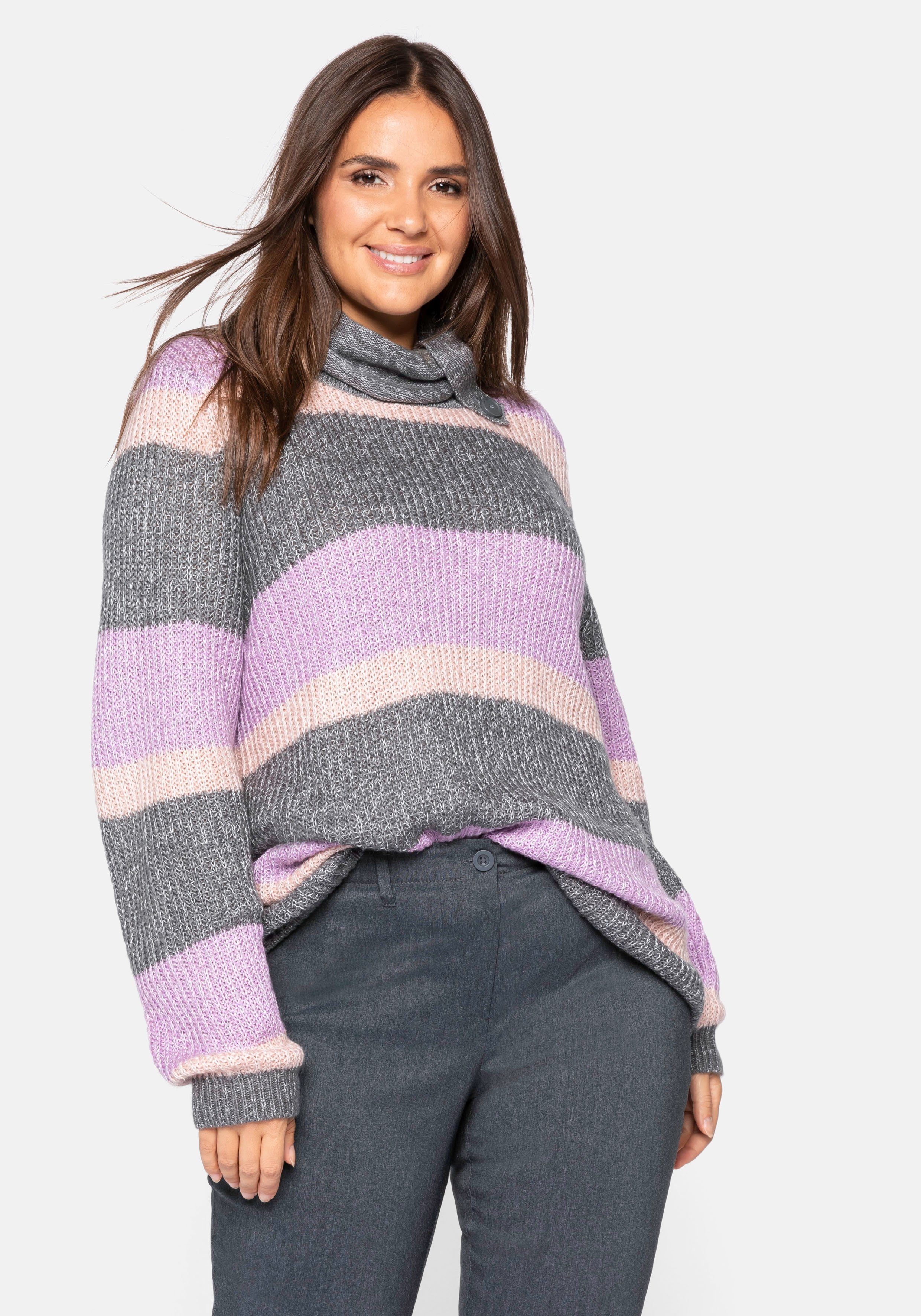 Bequemer Oversize-Rollkragenpullover