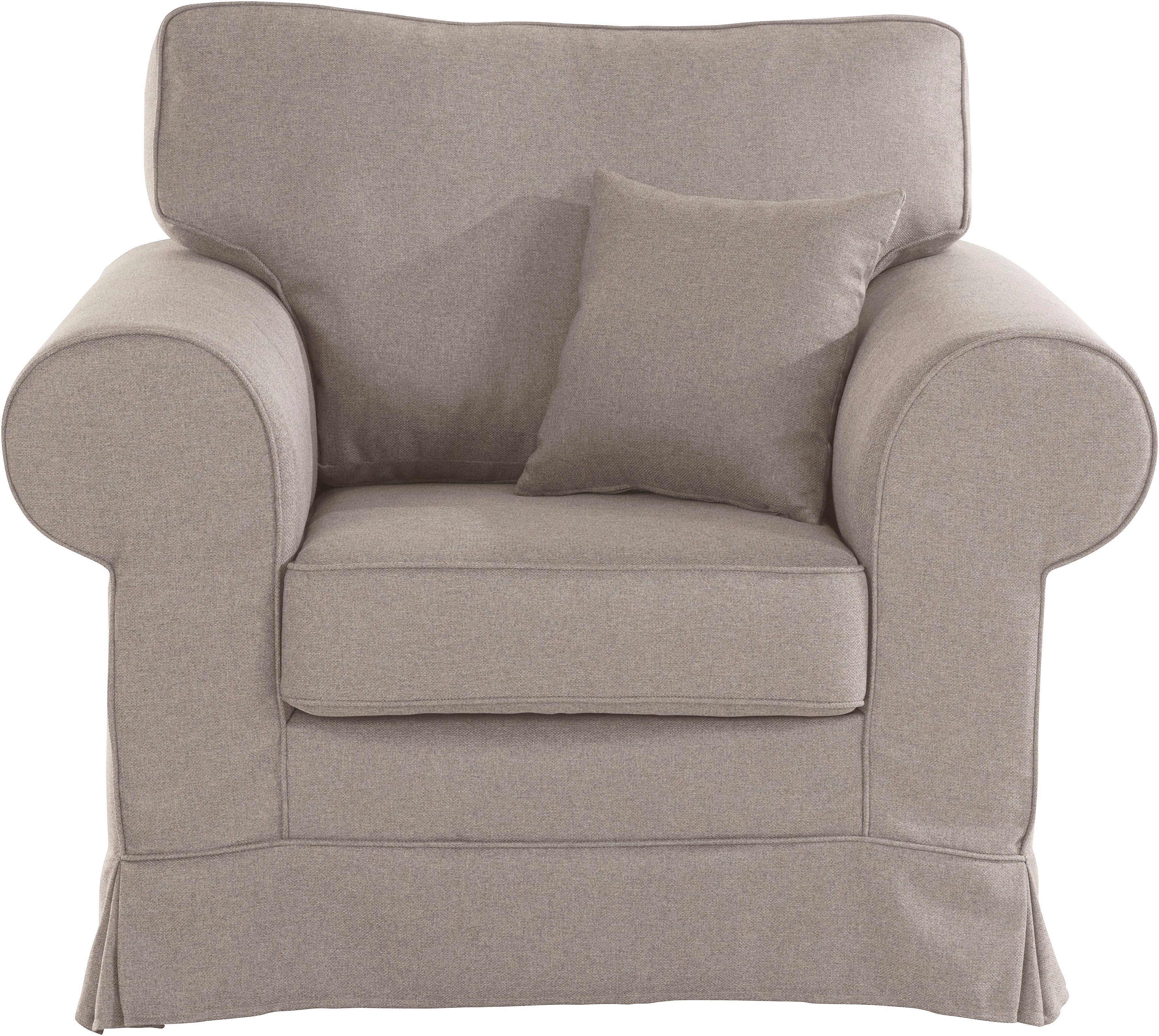 OTTO home Sessel Shadmoor, Hussenoptik, in uni oder mit Blumendruck, passend zur Shadmoor-Serie