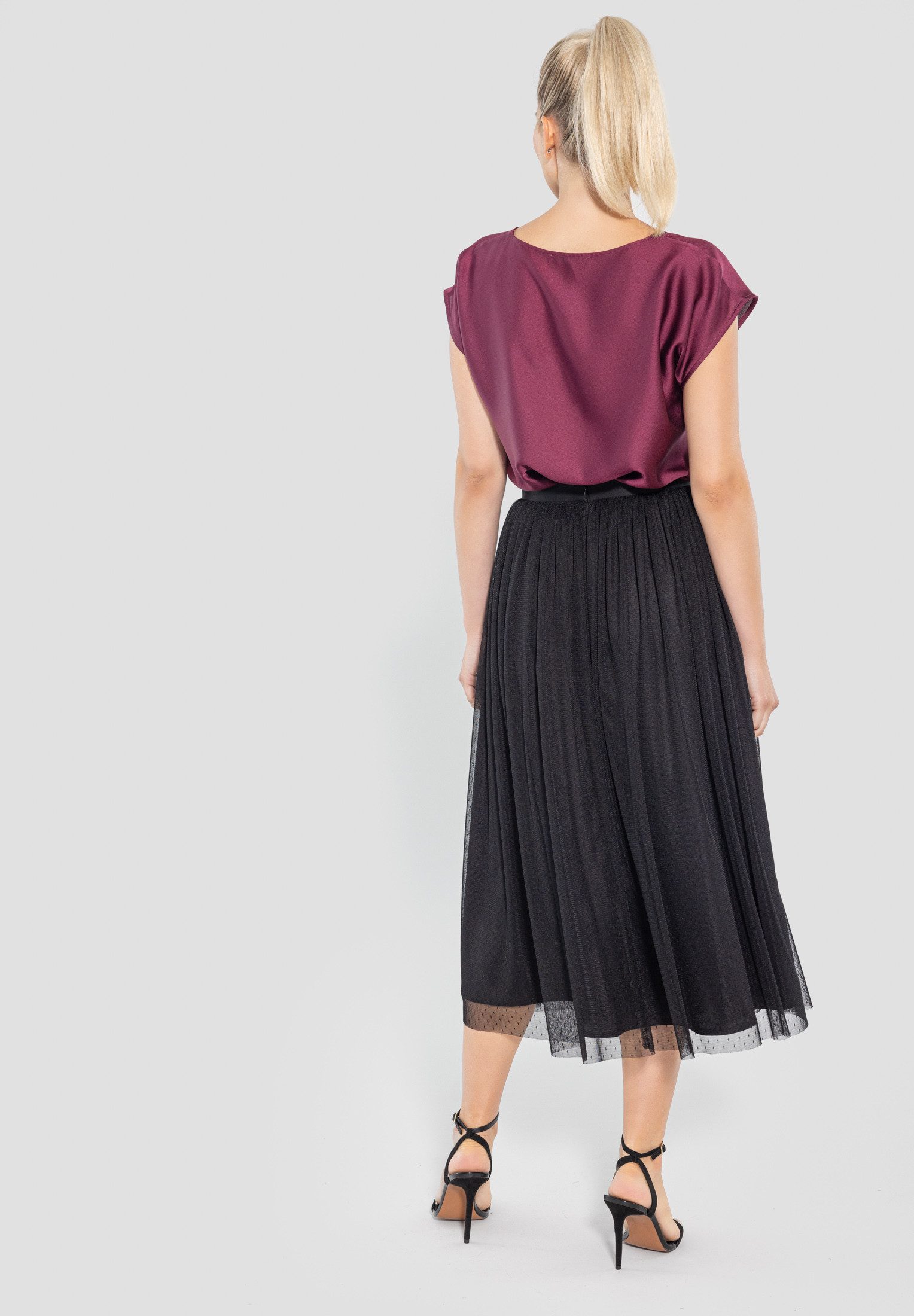 SWING Tüllrock - Rock aus glitzerndem Tüll - Midirock