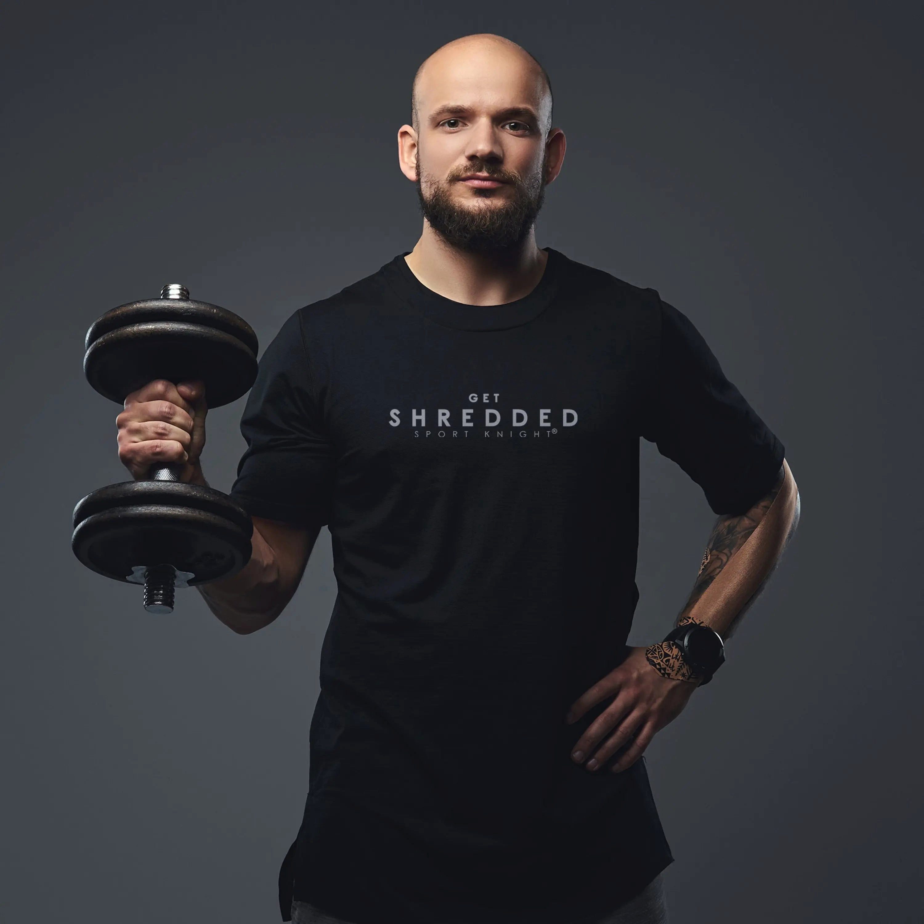 Sport-Knight® T-Shirt Sport-Knight® Herren Oversize T-Shirt "Get Shredded"