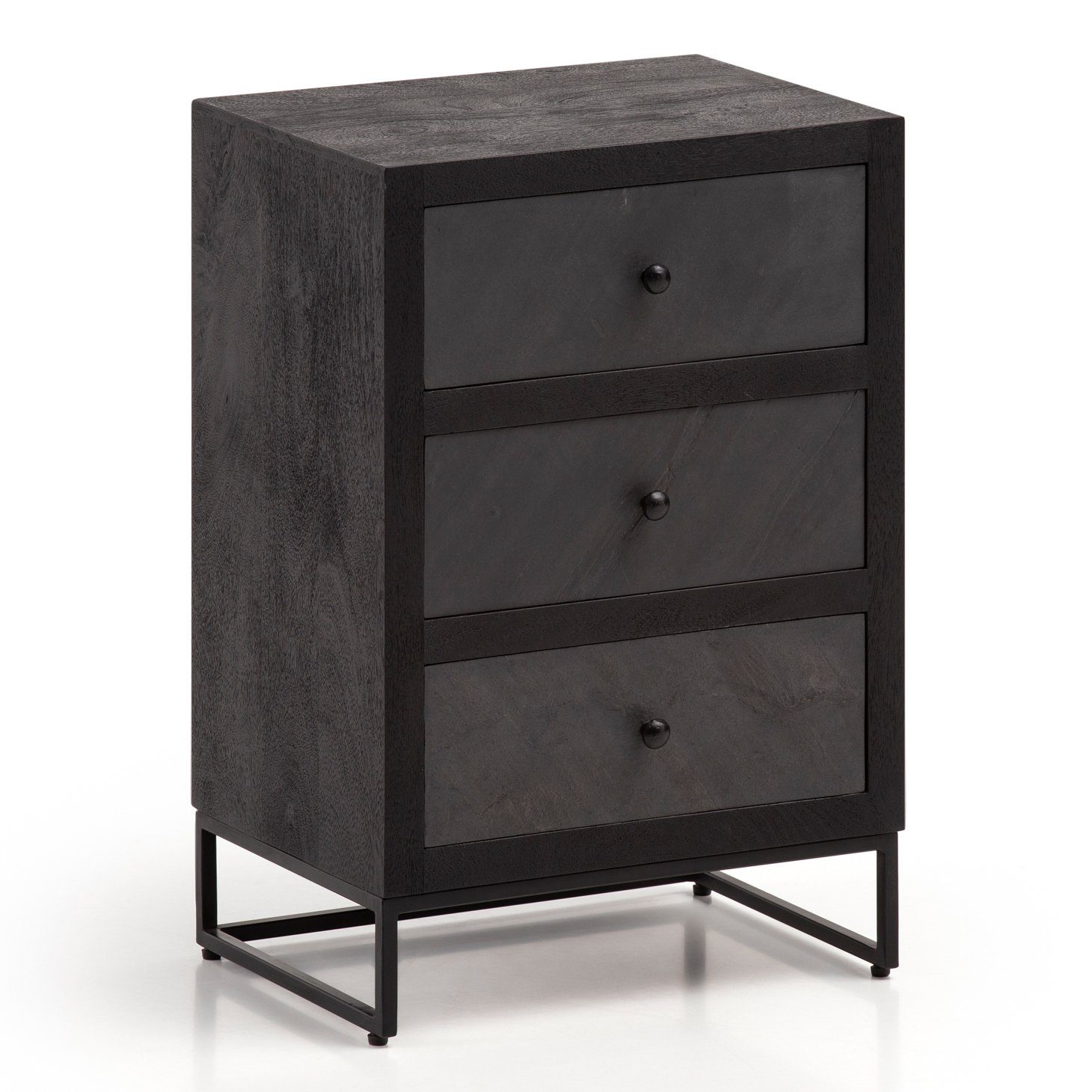 FINEBUY Nachttisch FB55618 (Mango Massivholz / günstig online kaufen