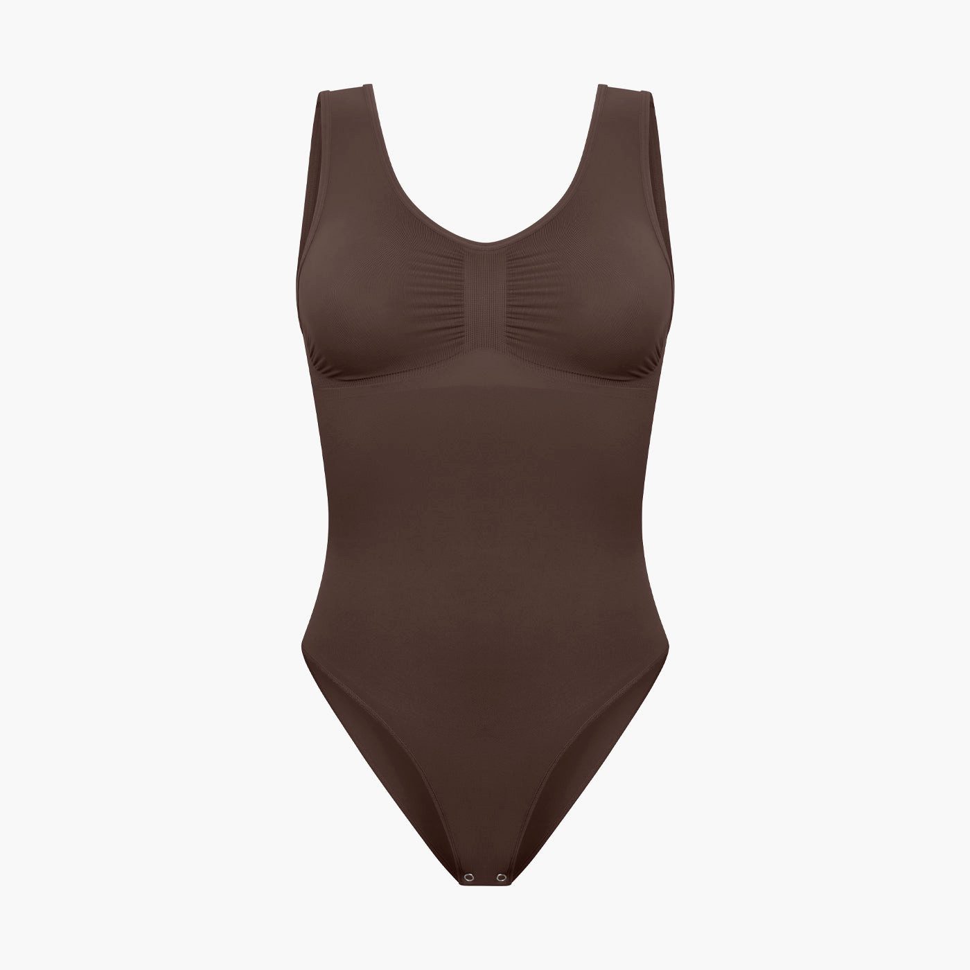 Creamy Fabrics Miederbody Tank Bodysuit Sculpting Shapewear mit Slip-Braun- günstig online kaufen