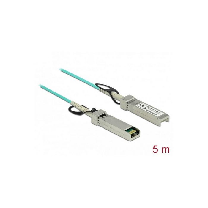 Delock 86641 - Aktives Optisches Kabel SFP+ 5 m Glasfaserkabel