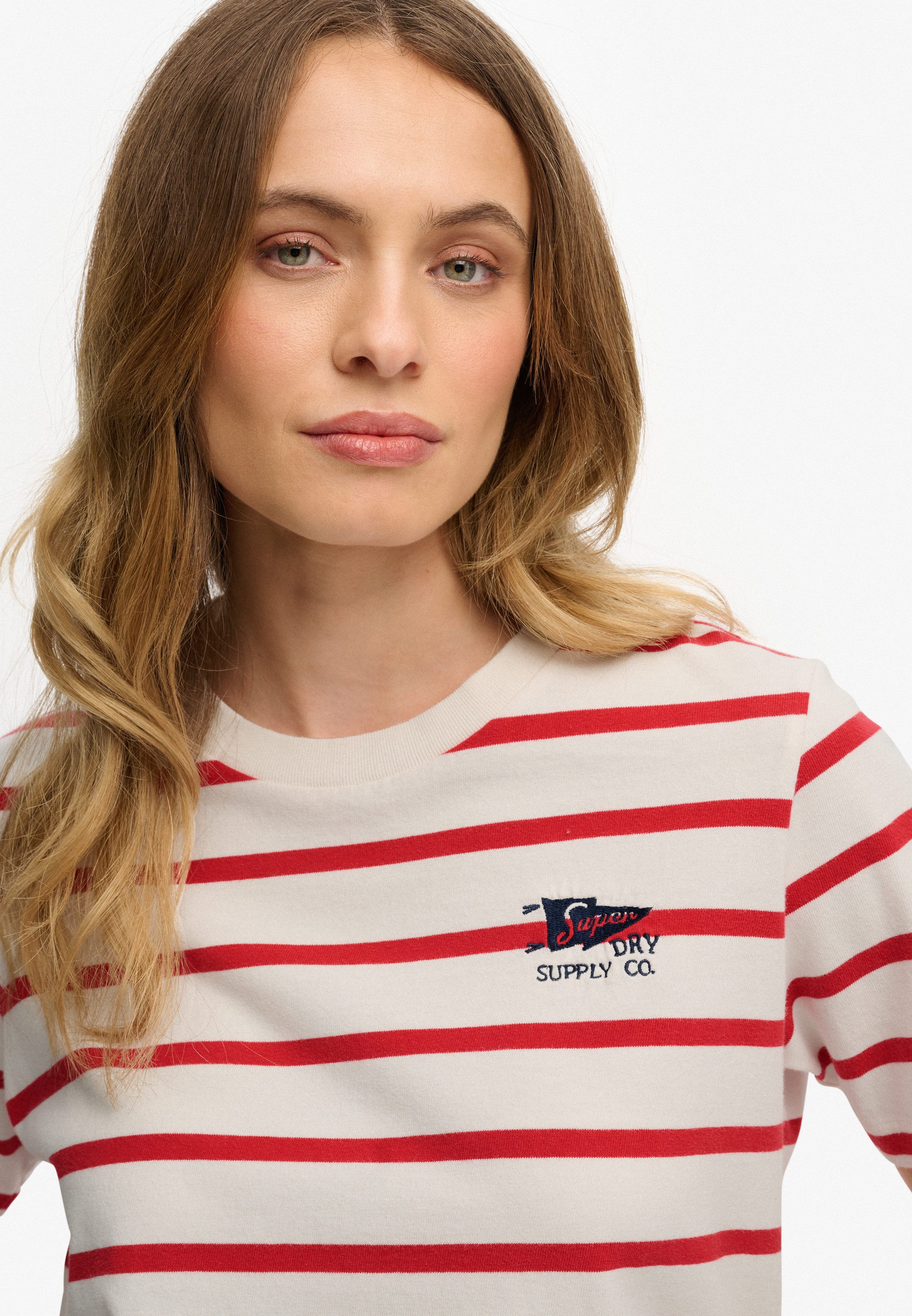 Superdry Kurzarmshirt Heritage Hamptons Stripe Tee