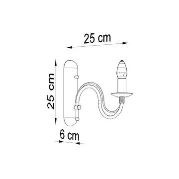 SOLLUX lighting Wandleuchte MINERWA, ohne Leuchtmittel, Verteiltes Licht