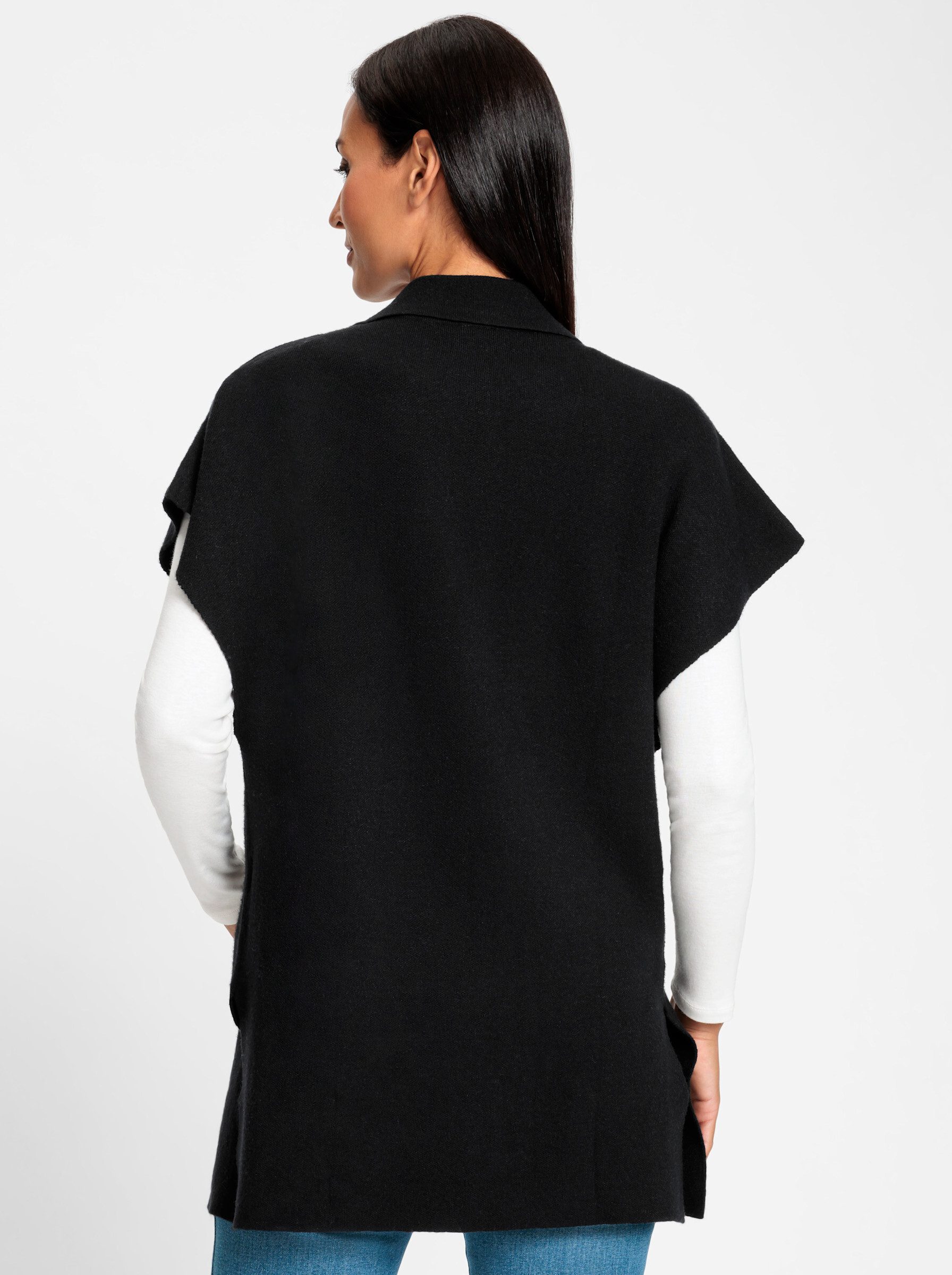 heine Strickponcho Longweste Länge ca. 76 günstig online kaufen
