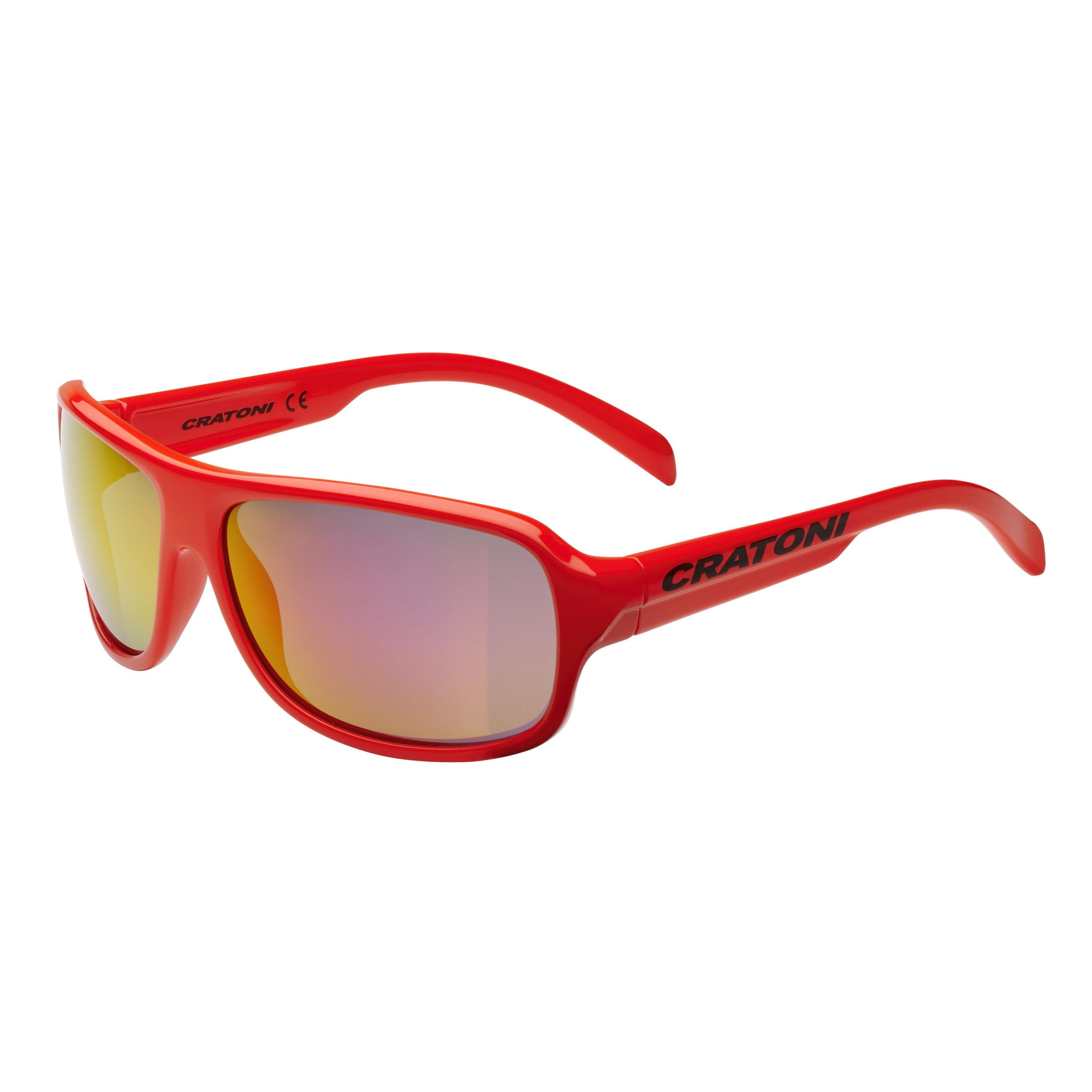 Cratoni Fahrradbrille für Kinder C-Ice Junior Sonnenbrille 100% UV Schutz, kratzfest, robust