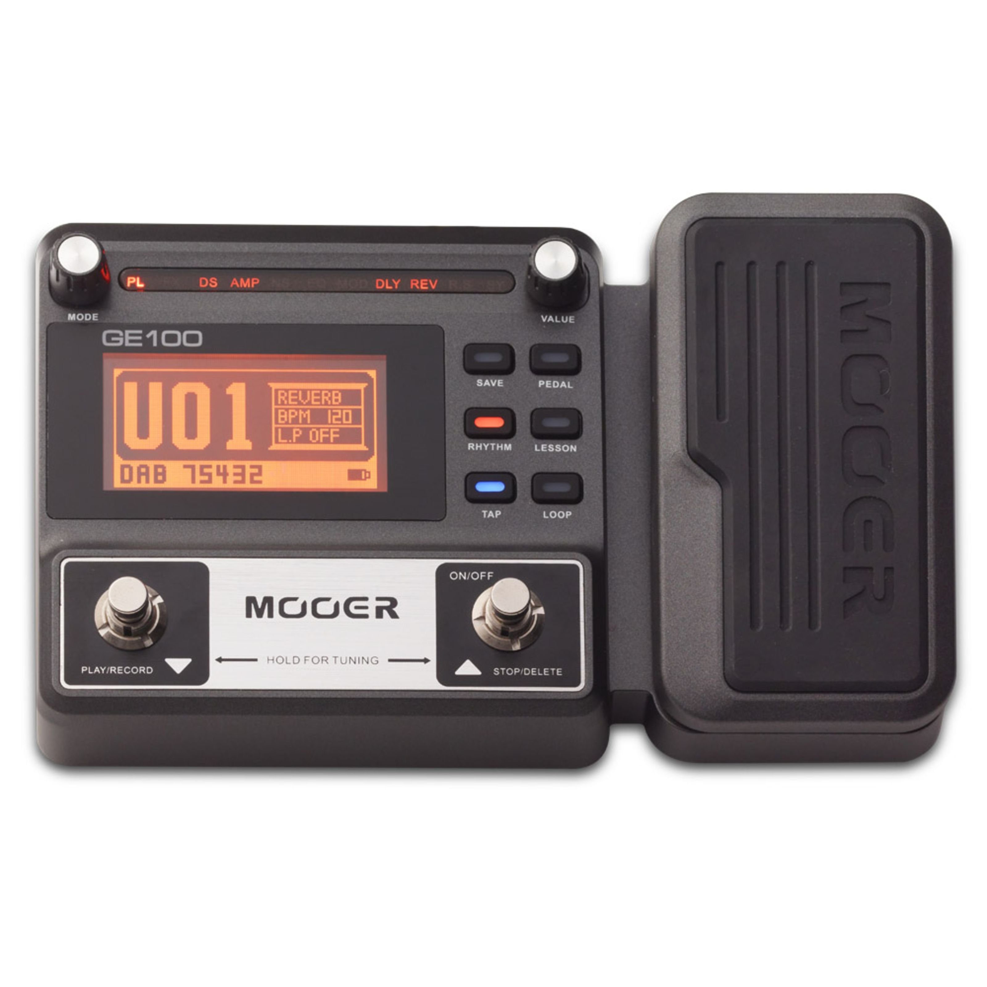 Mooer Audio Musikinstrumentenpedal, (Effekte, Multi-Effekte), GE 100 Multi FX - Multieffektgerät für Gitarren