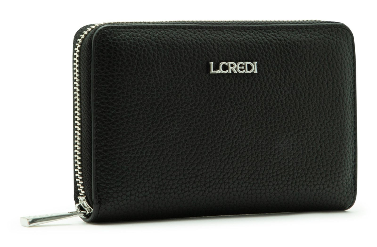 L. CREDI Geldbörse Zip Around Wallet, mit RFID-Blocker Schutz