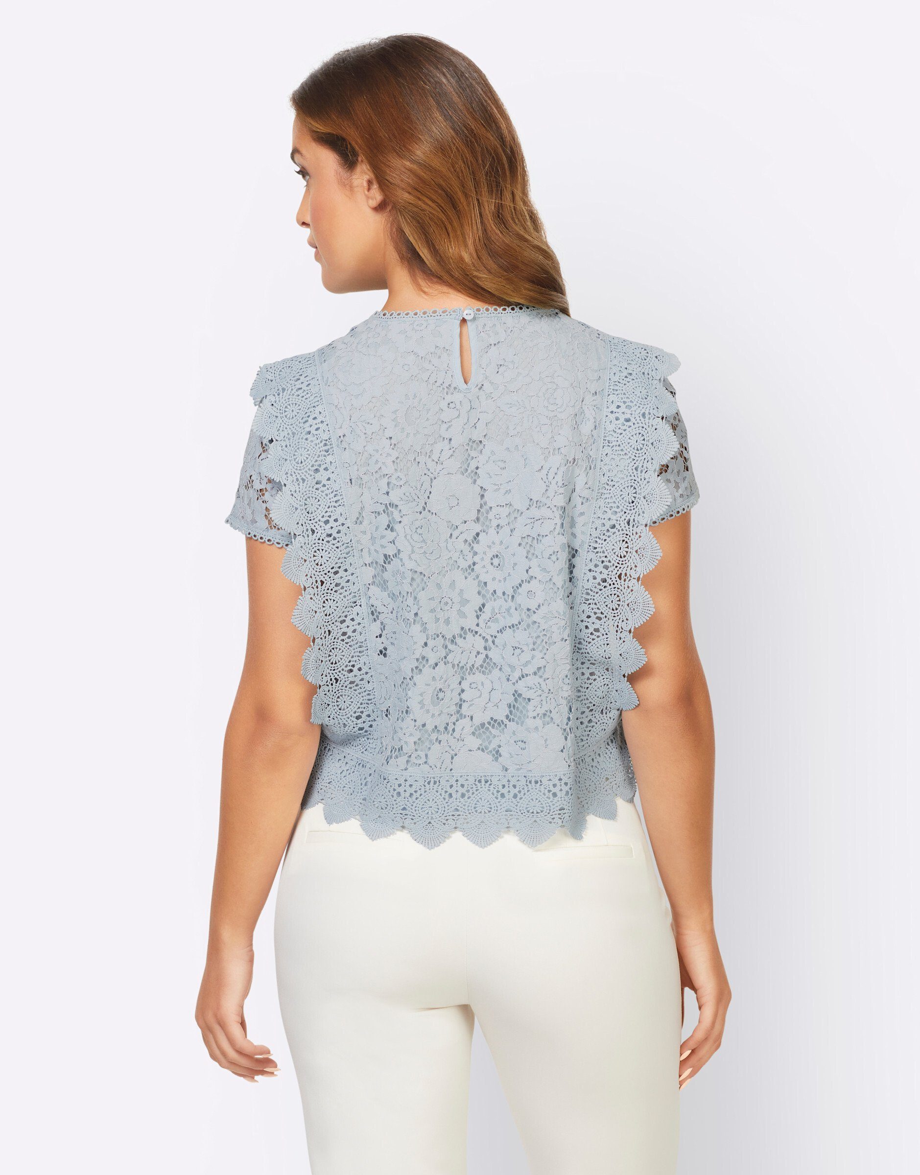 heine Klassische Bluse Spitzen-Bluse günstig online kaufen