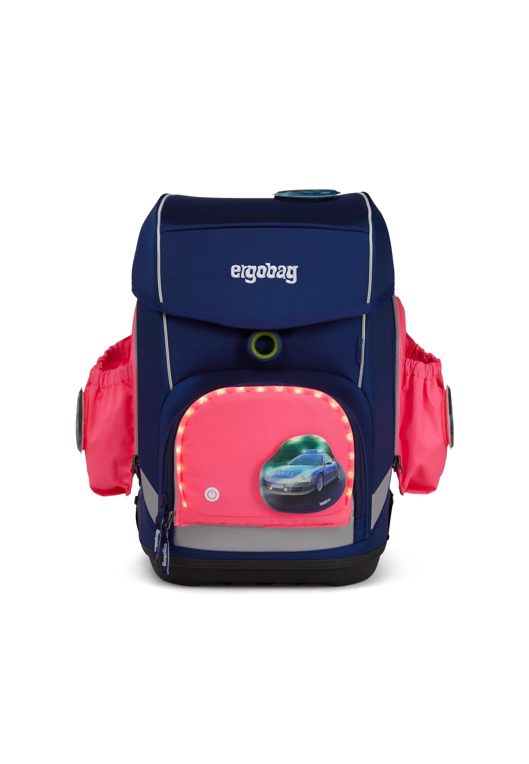 ergobag Schulranzen Fluo LED Seitentaschen Set ., reflektierend