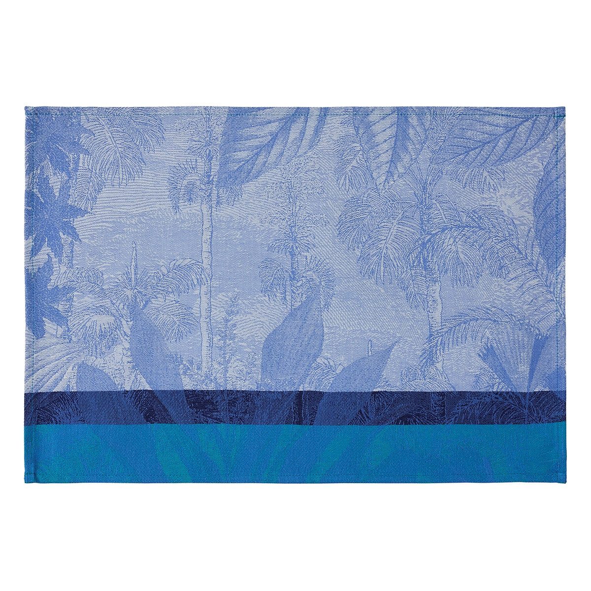 Le Jacquard Francais Platzset Beschichtete Tischsets (2x Set) Sinharâja Océan 36x50 cm, (Set, 2-St), beschichtet
