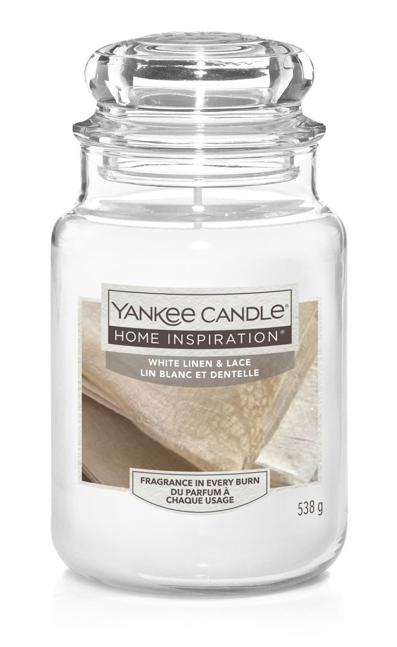 Yankee Candle Duftkerze Yankee Candle Duftkerze Großes Glas White Linen &