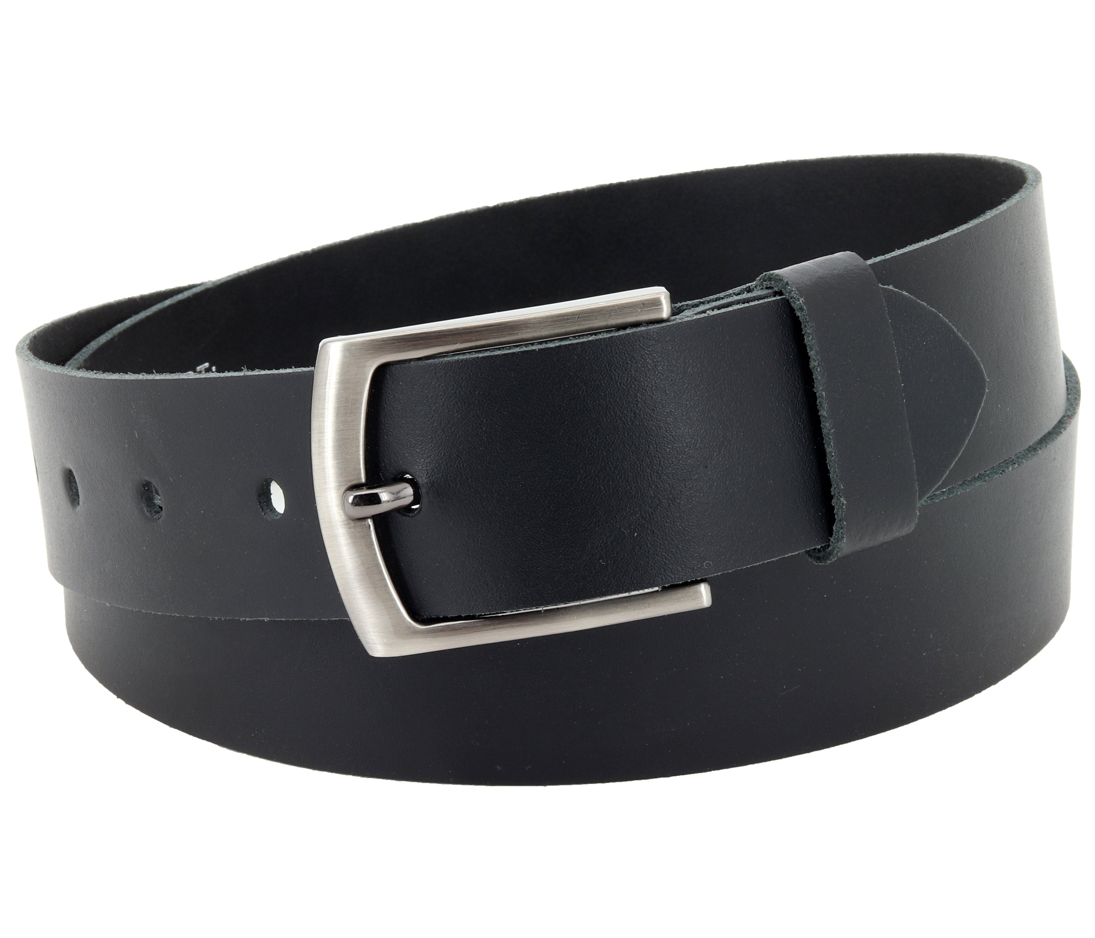 Ledergürtel OM529-SL-Schwarz