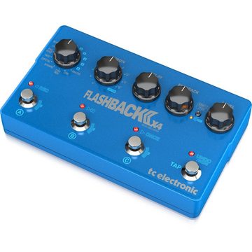 TC Electronic Musikinstrumentenpedal, (Flashback 2 X4 Delay), Flashback 2 X4 Delay - Effektgerät für Gitarren