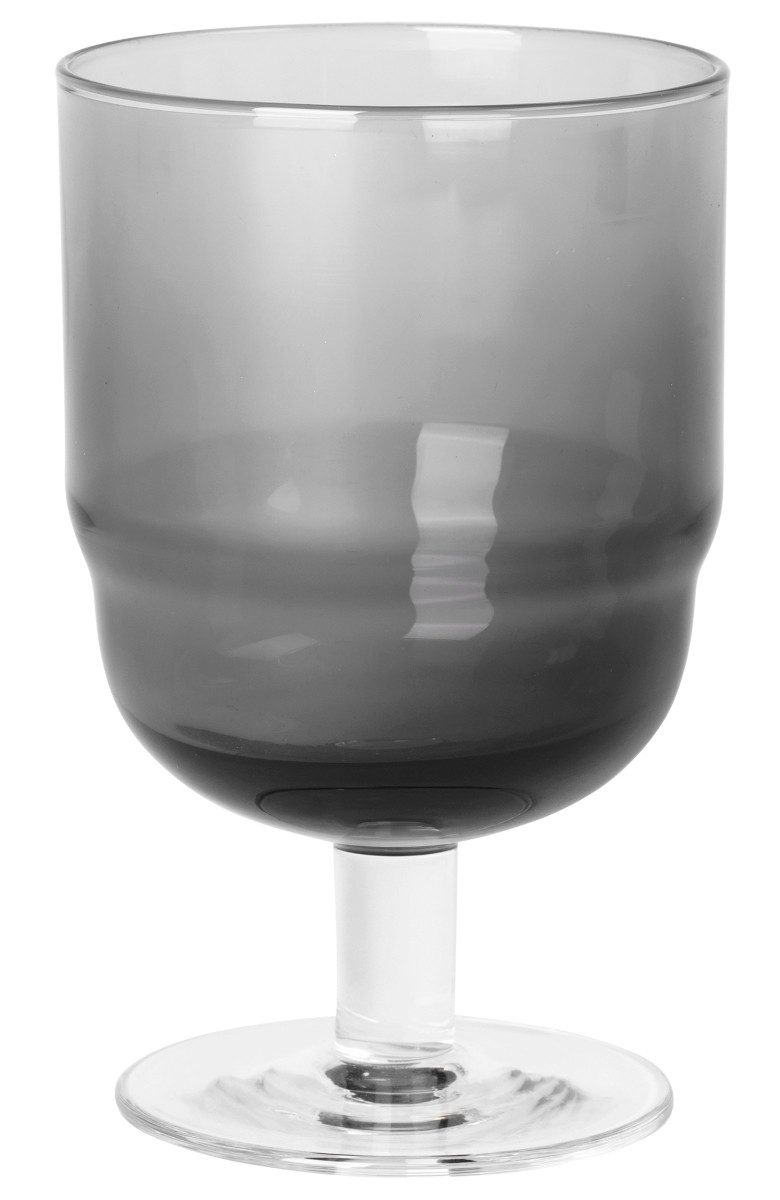 Broste Copenhagen Gläser-Set NORDIC BISTRO Rotweinglas smoke 0,25 l, Glas, mundgeblasen