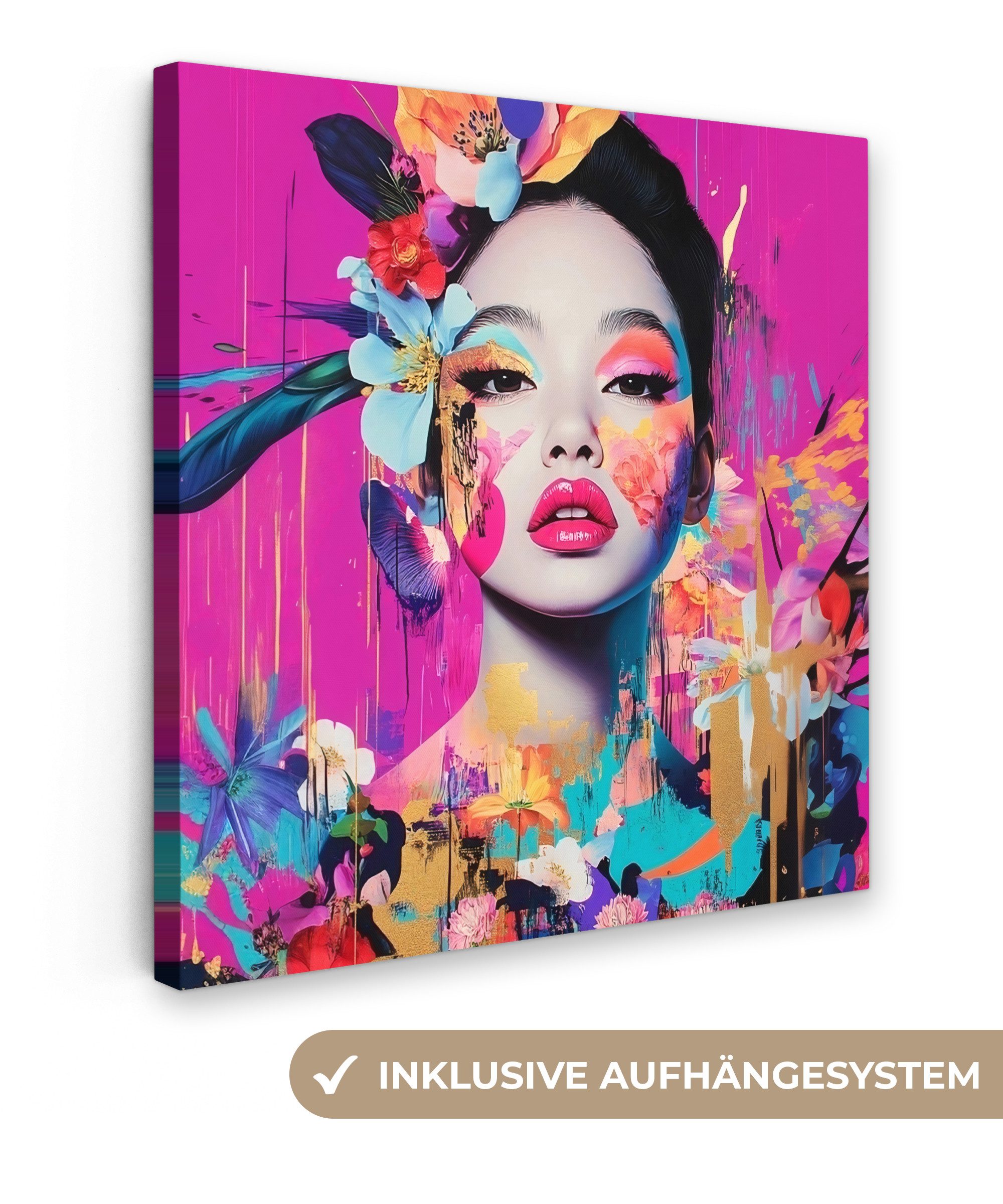 OneMillionCanvasses® Leinwandbild Frau - Porträt - günstig online kaufen