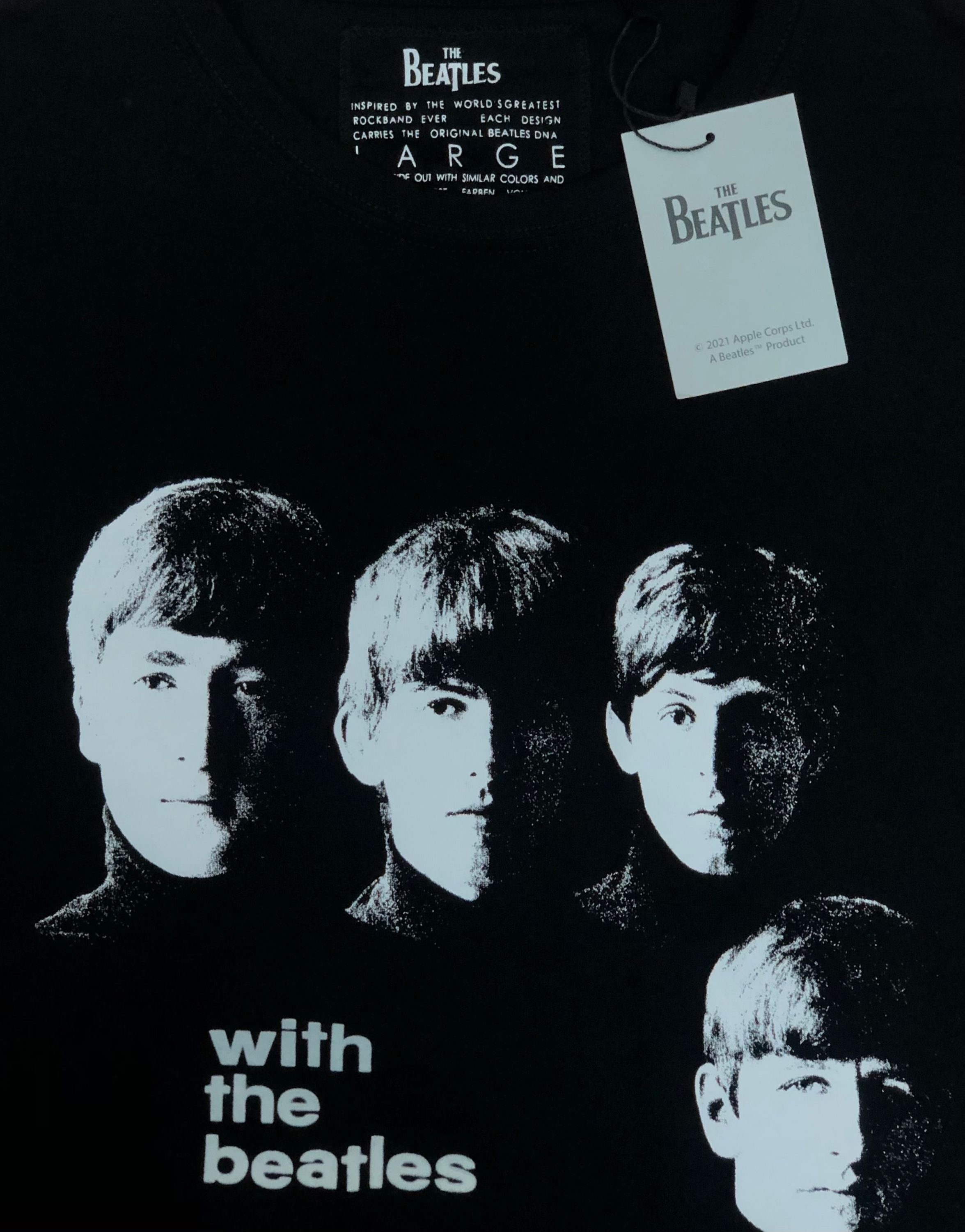 Beatles" "With (Stück, 1-tlg., Beatles T-Shirt Frontprint mit the The Stück)