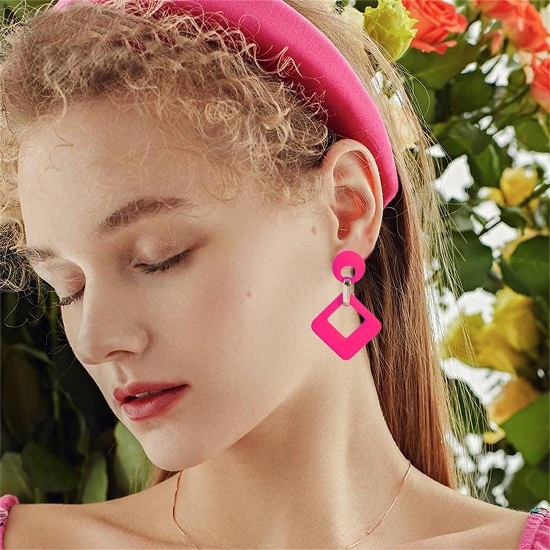 für aus Paar Vintage-Stil im Ohrhänger Acryl Ohrringe Frauen POCHUMIDUU Personalisierte