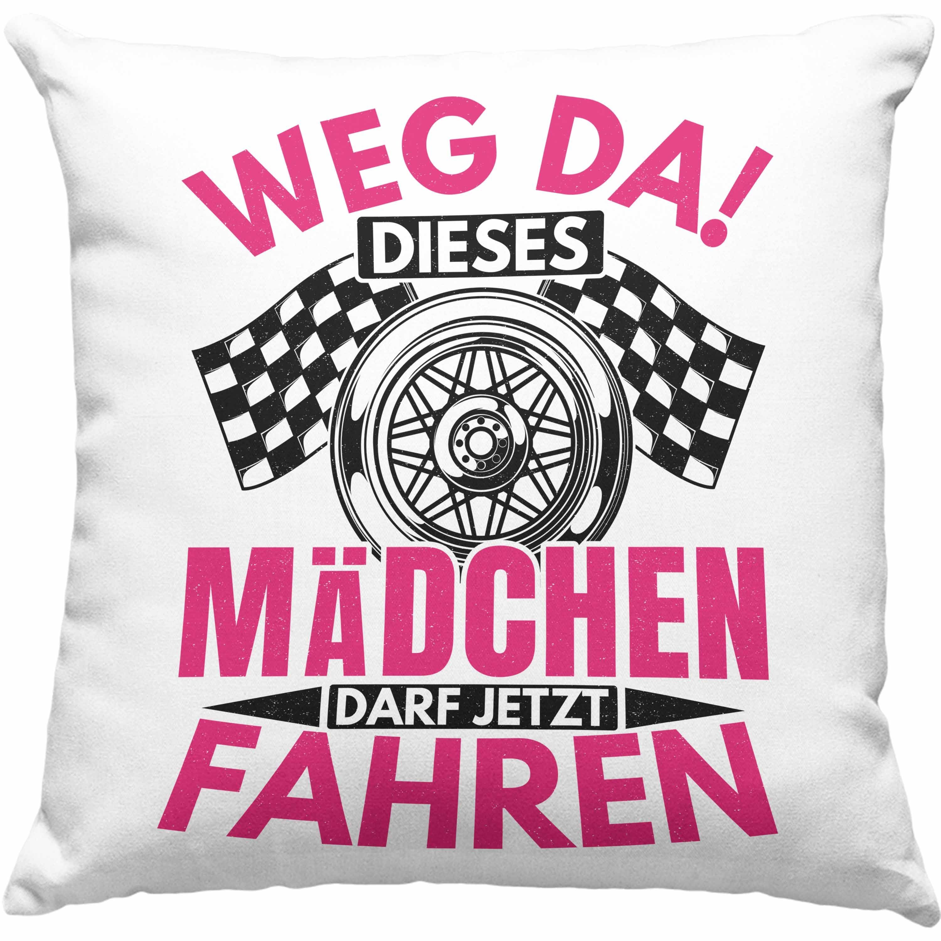 Trendation Dekokissen Trendation - Führerschein Bestanden Geschenk Kissen Spruch Mädchen Fra