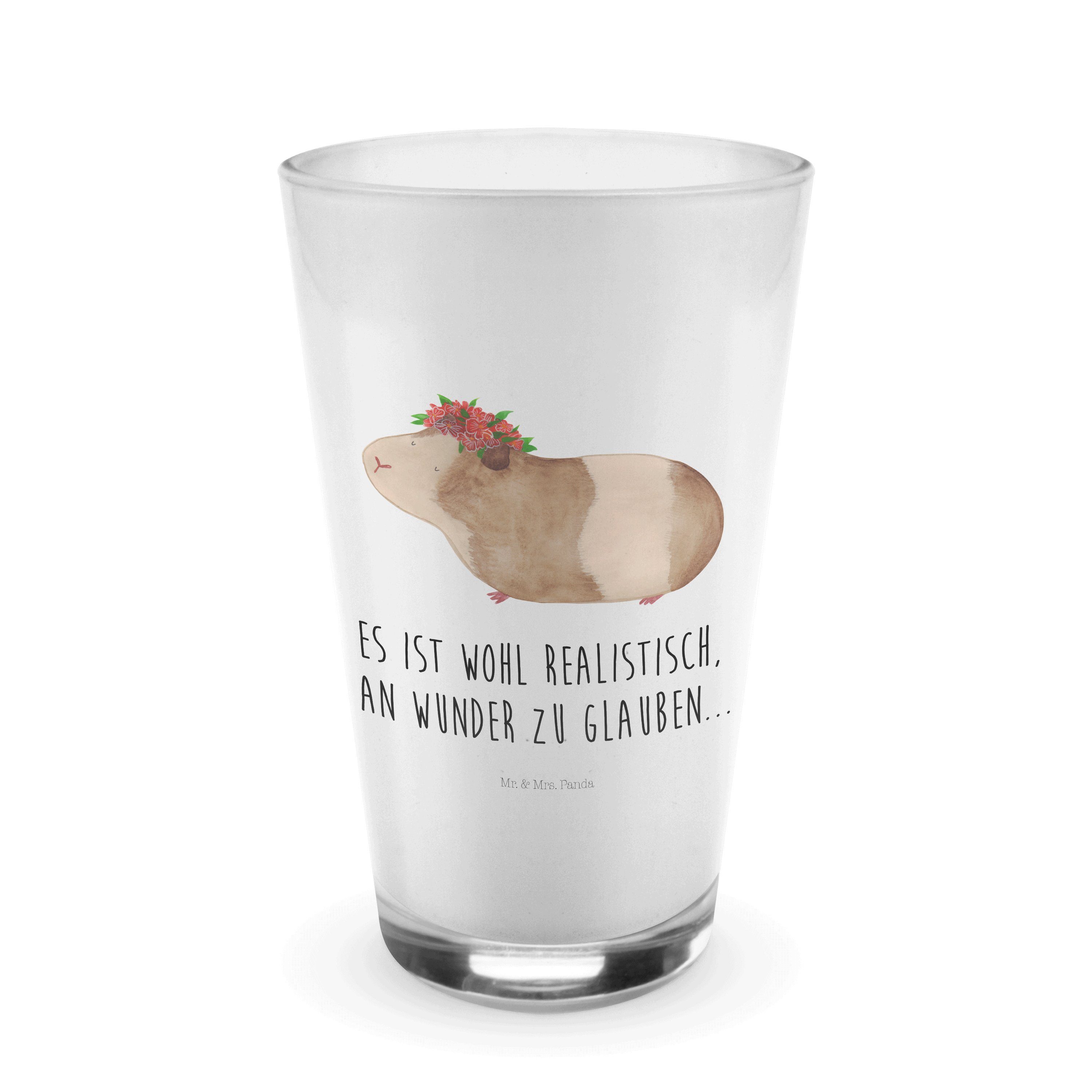 Mr. & Mrs. Panda Glas Meerschweinchen weise - Transparent - Geschenk, Tiere, Gute Laune, Me, Premium Glas | Gläser