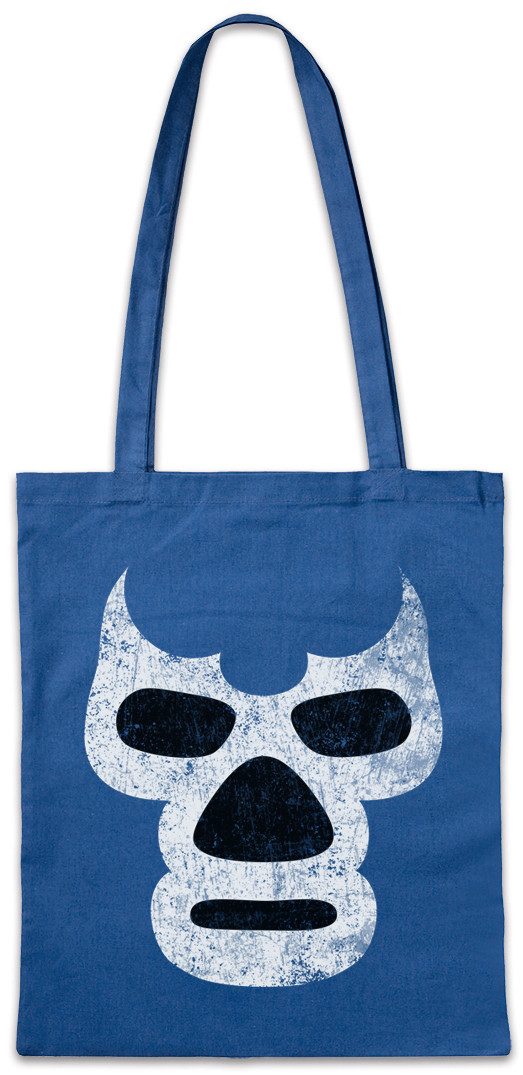 Beuteltasche Luchador Blue Demon Stofftasche Französische Lilie Royal Adel König