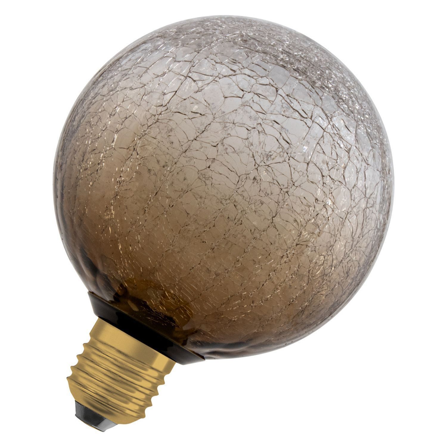 Licht-Erlebnisse LED-Leuchtmittel LAMP, E27, Warmweiß, Glas Braun E27 Ø 12.5 cm rund 2700 K 300 lm warmweiß Deko Birne