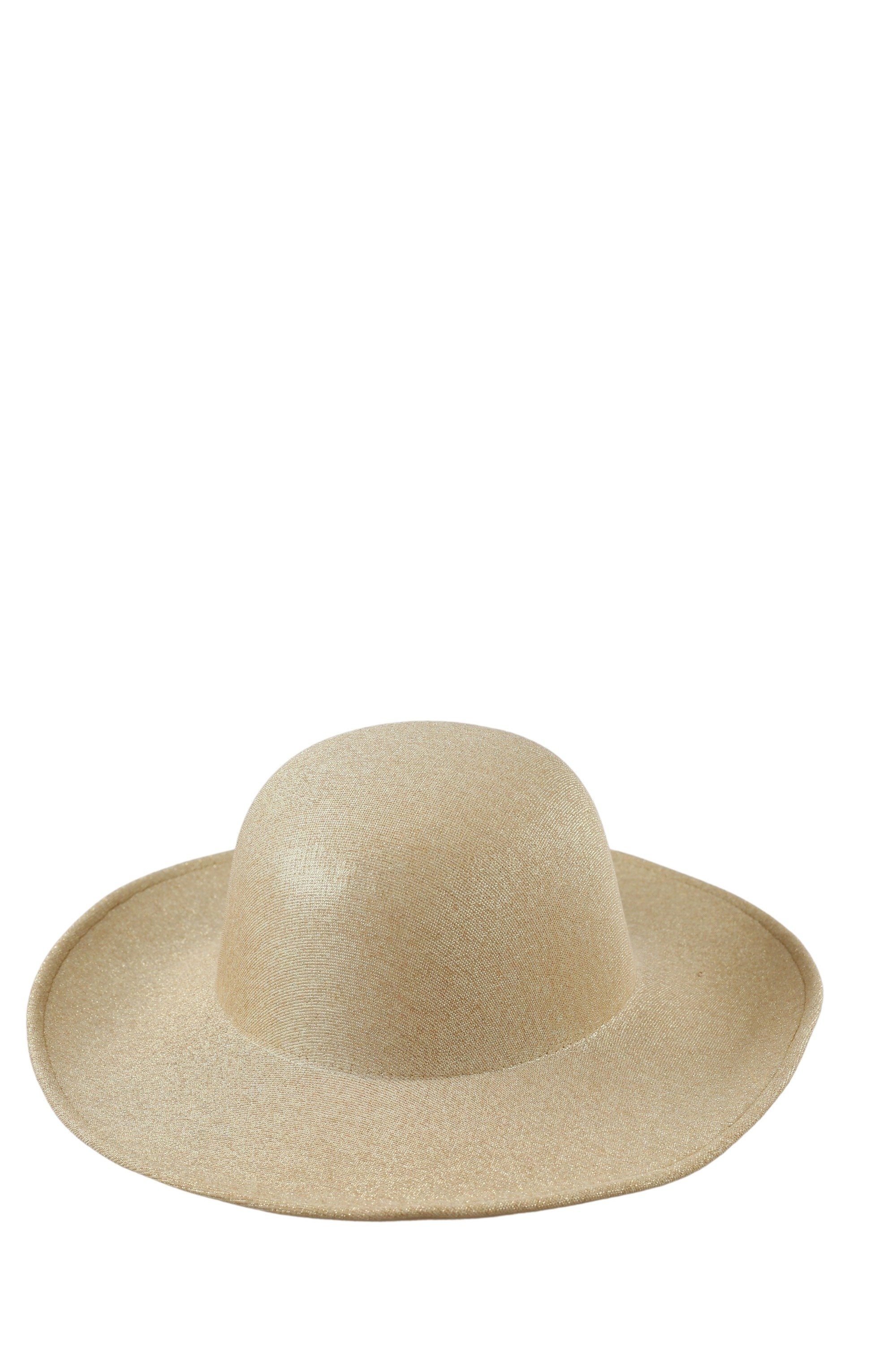 COLLEZIONE ALESSANDRO Schlapphut Glitter (1-St) leicht schimmernd, Made in Italy